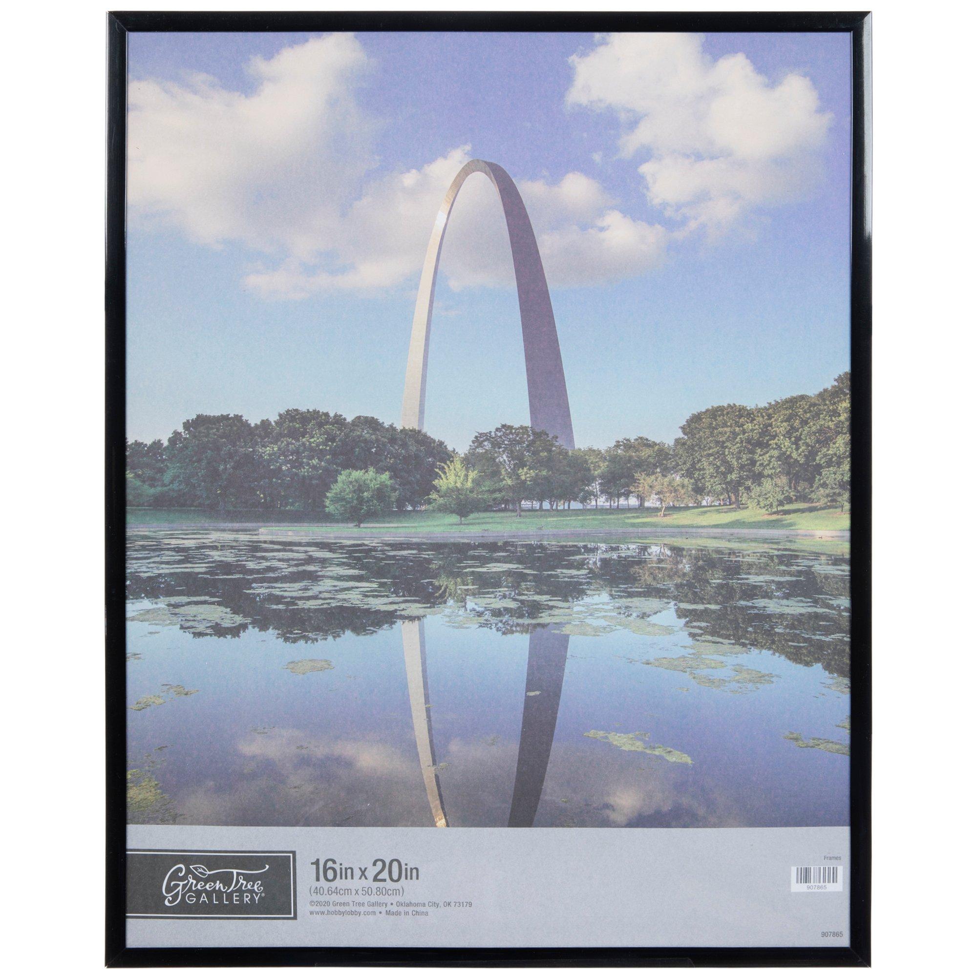 Mainstays 16x20 Basic Poster & Picture Frame, Black, Set of 2