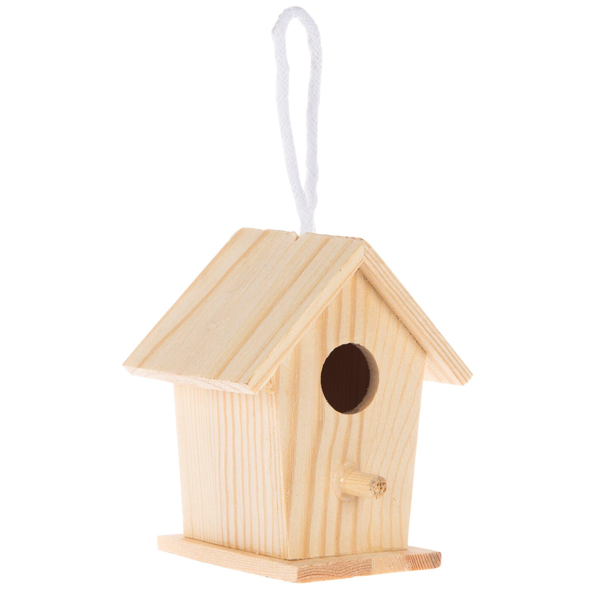 Slant Roof Mini Wood Birdhouse Hobby Lobby 920298