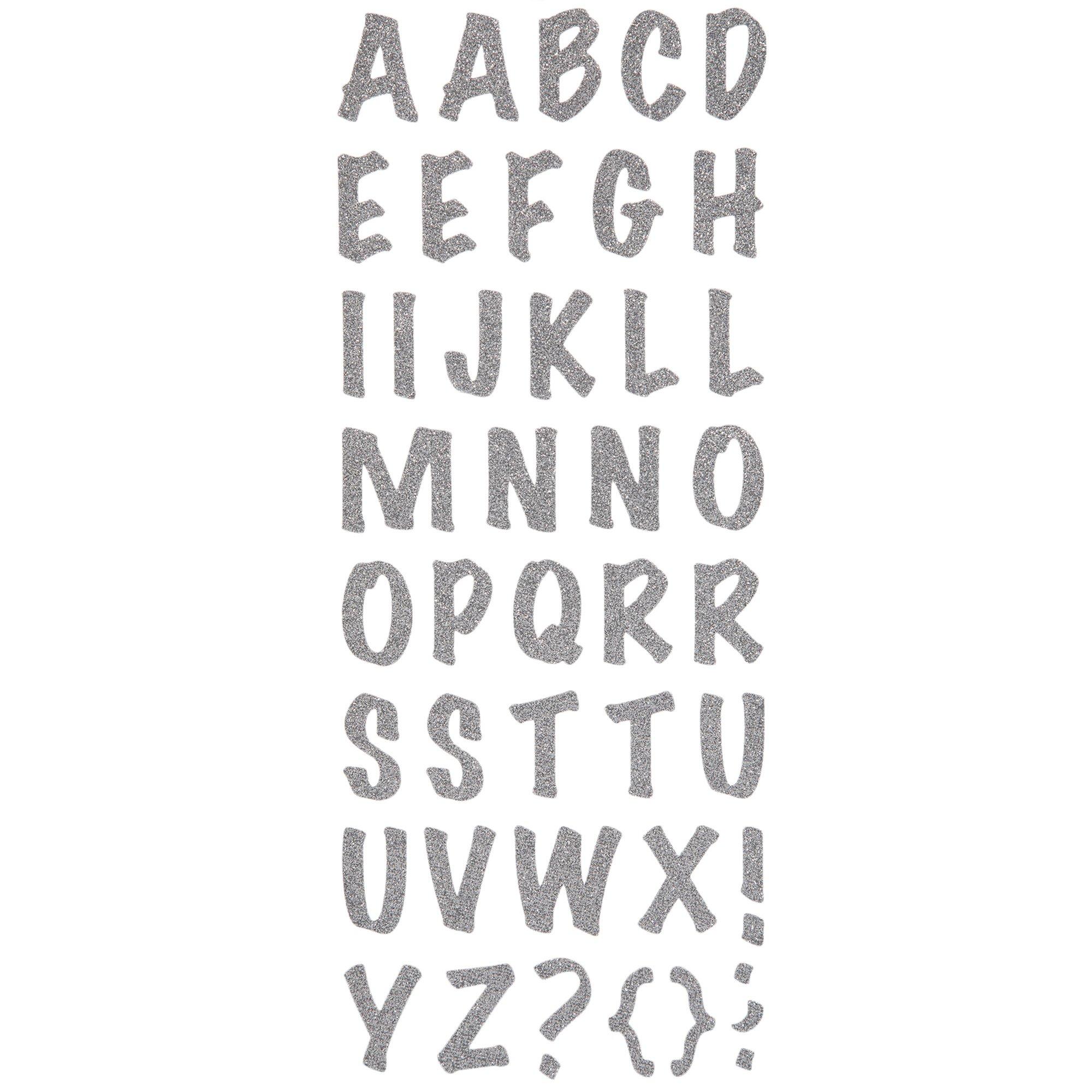 Glitter Alphabet Stickers Hobby Lobby 924845