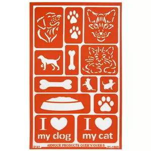 Paws Reusable Glass Etching Stencil