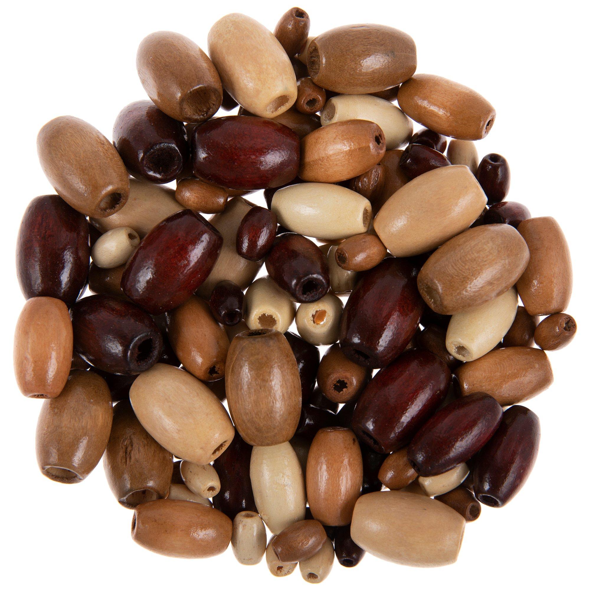 Earth Multi Oval Wood Beads Hobby Lobby 930362