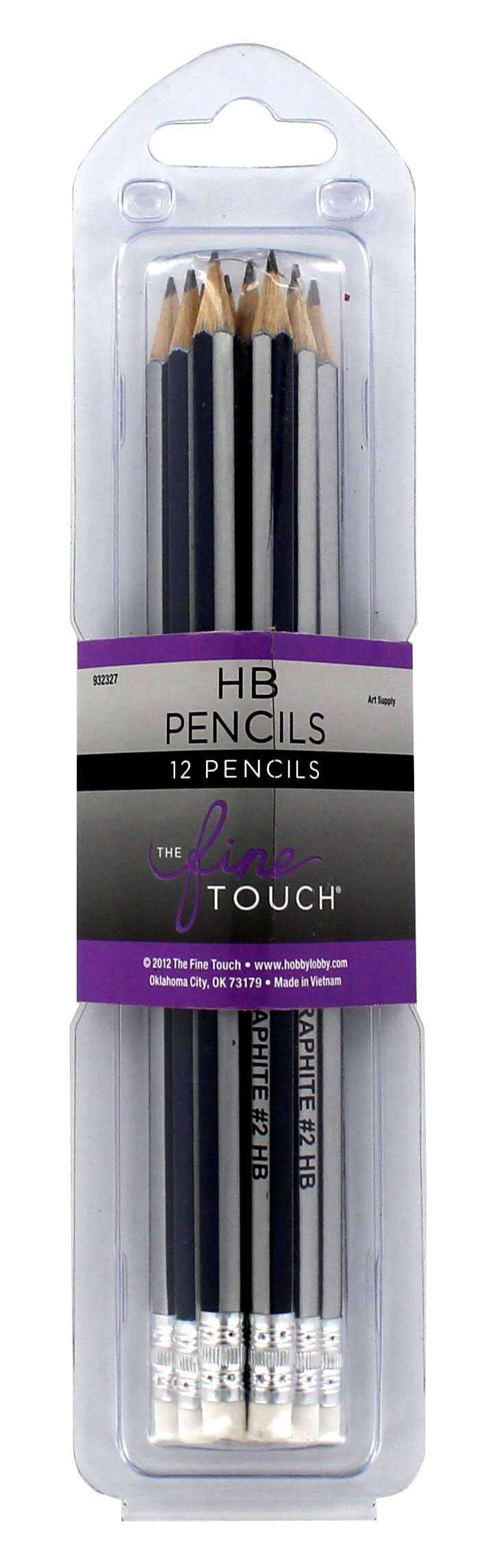HB The Fine Touch Graphite Pencils - 12 Piece Set