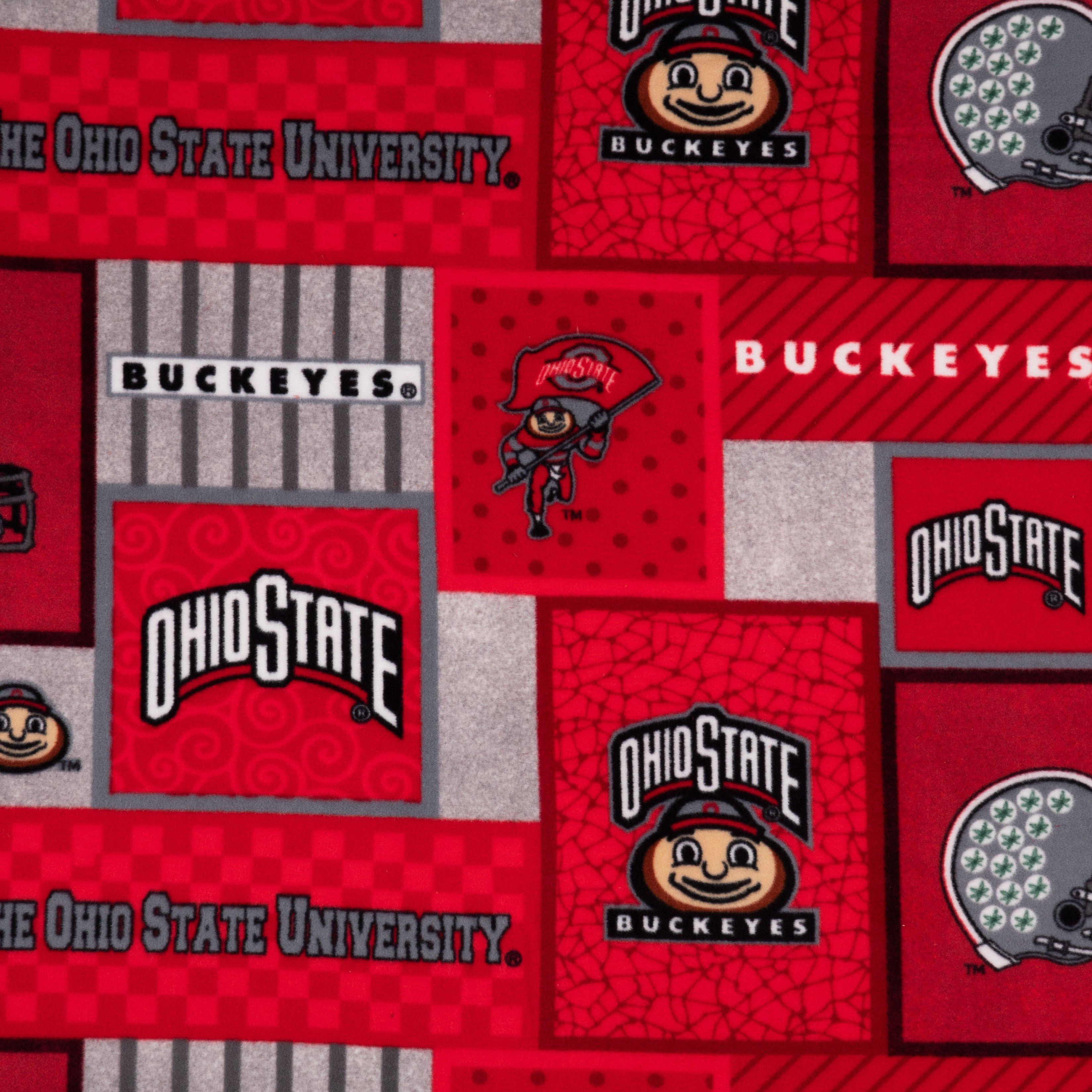 Ohio State University Christmas Allover Cotton Fabric