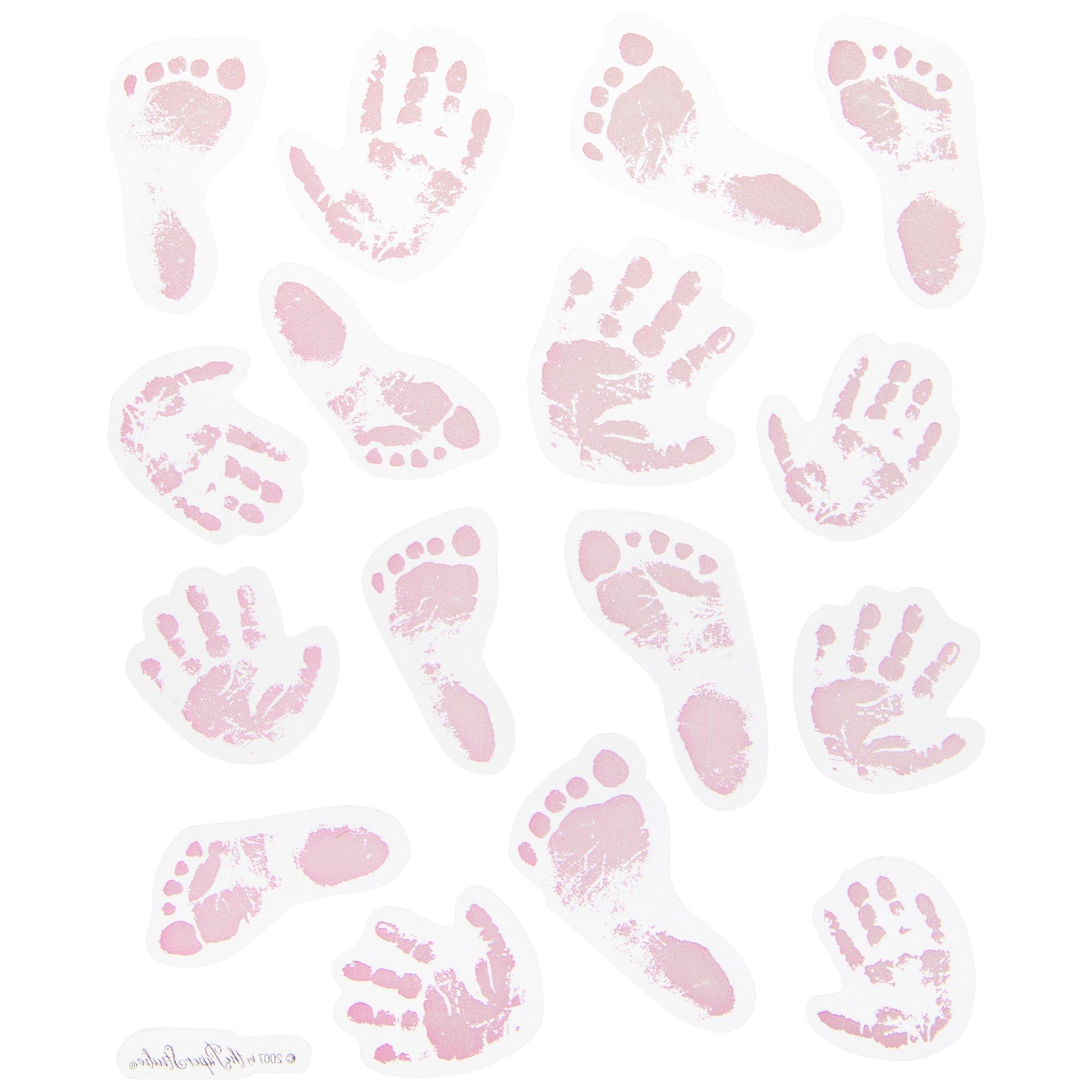 Baby Girl Footprints Background