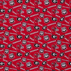 Georgia Allover Collegiate Fabric