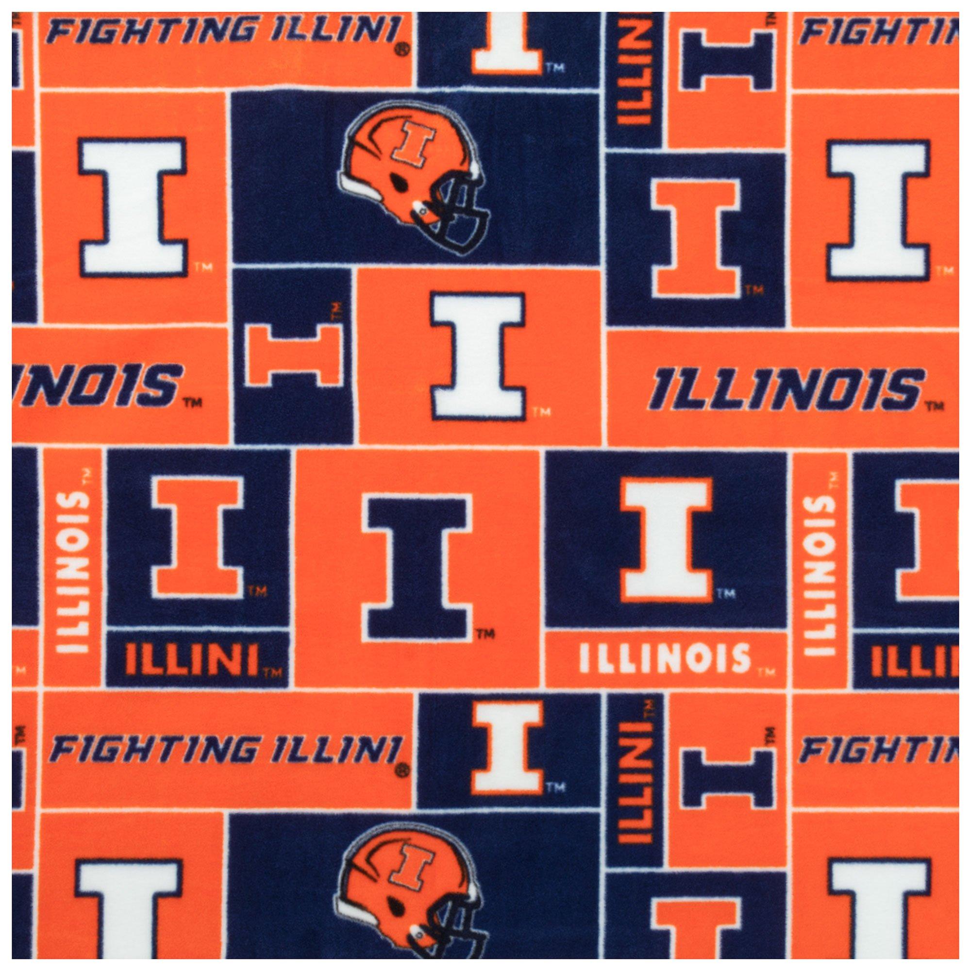Illinois Collegiate Fleece Fabric Hobby Lobby 952325