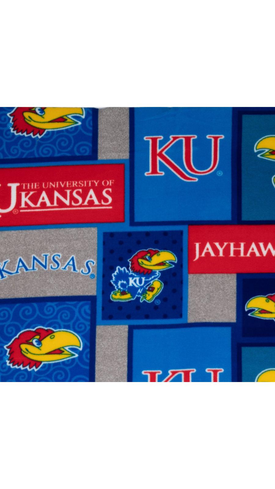 Kansas Block Collegiate Fleece Fabric | Hobby Lobby | 952416