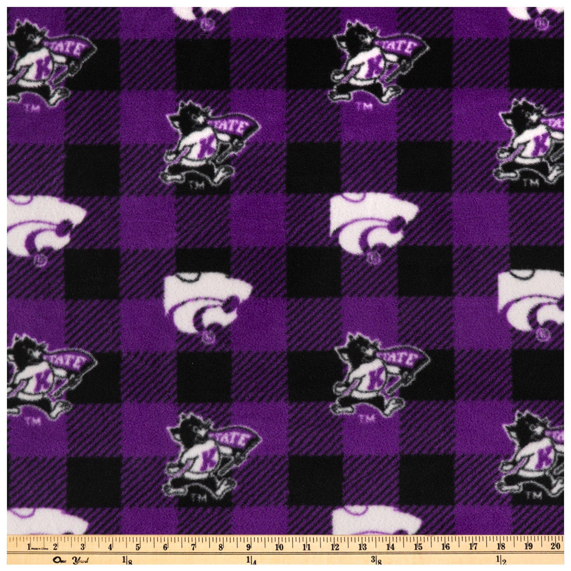Kansas State Allover Collegiate Fleece Fabric Hobby Lobby 952499