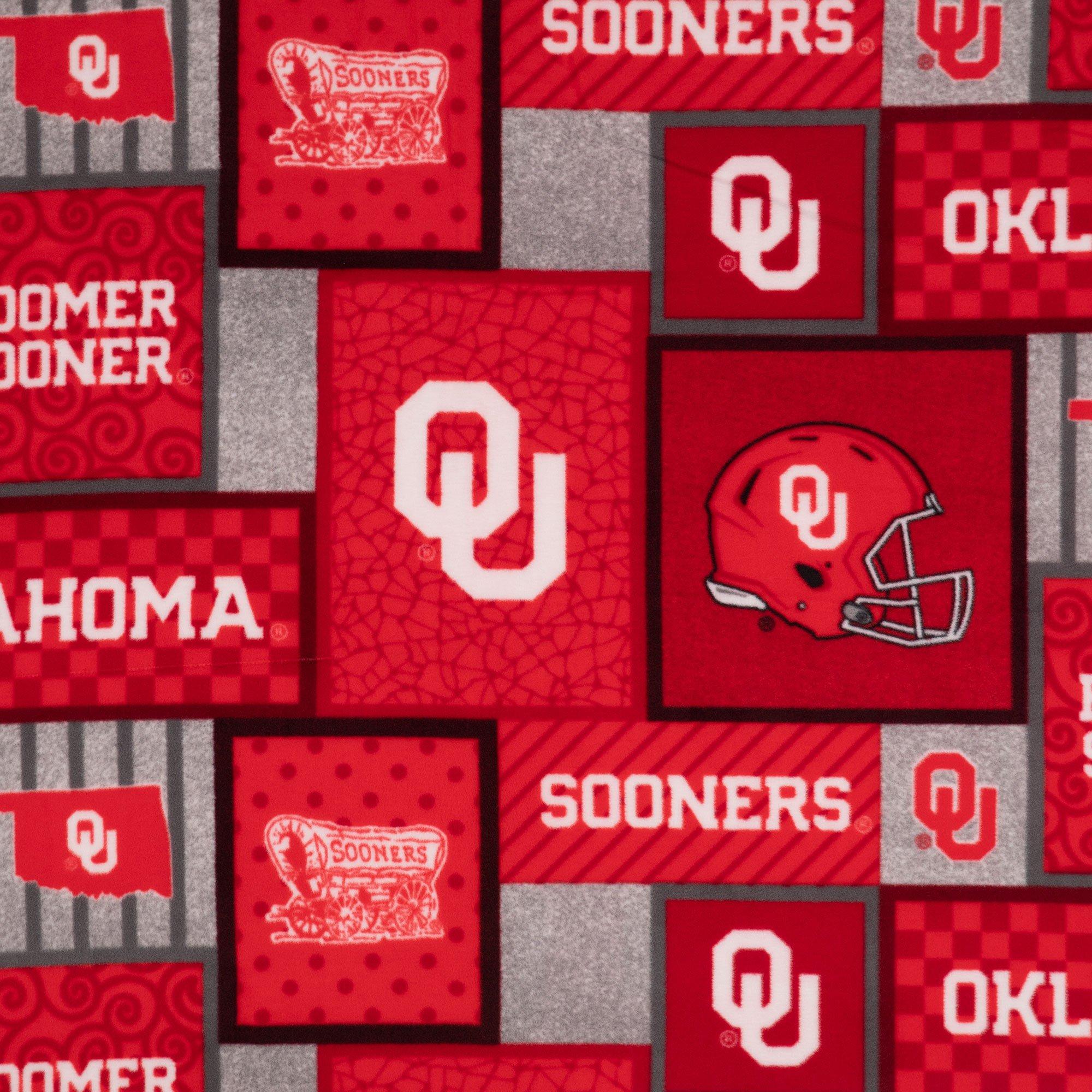 Oklahoma Block Collegiate Fleece Fabric | Hobby Lobby | 953612