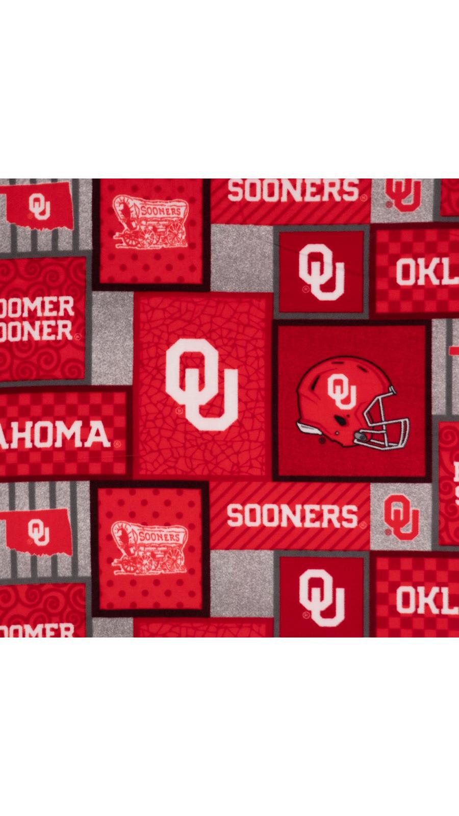 Oklahoma Block Collegiate Fleece Fabric | Hobby Lobby | 953612