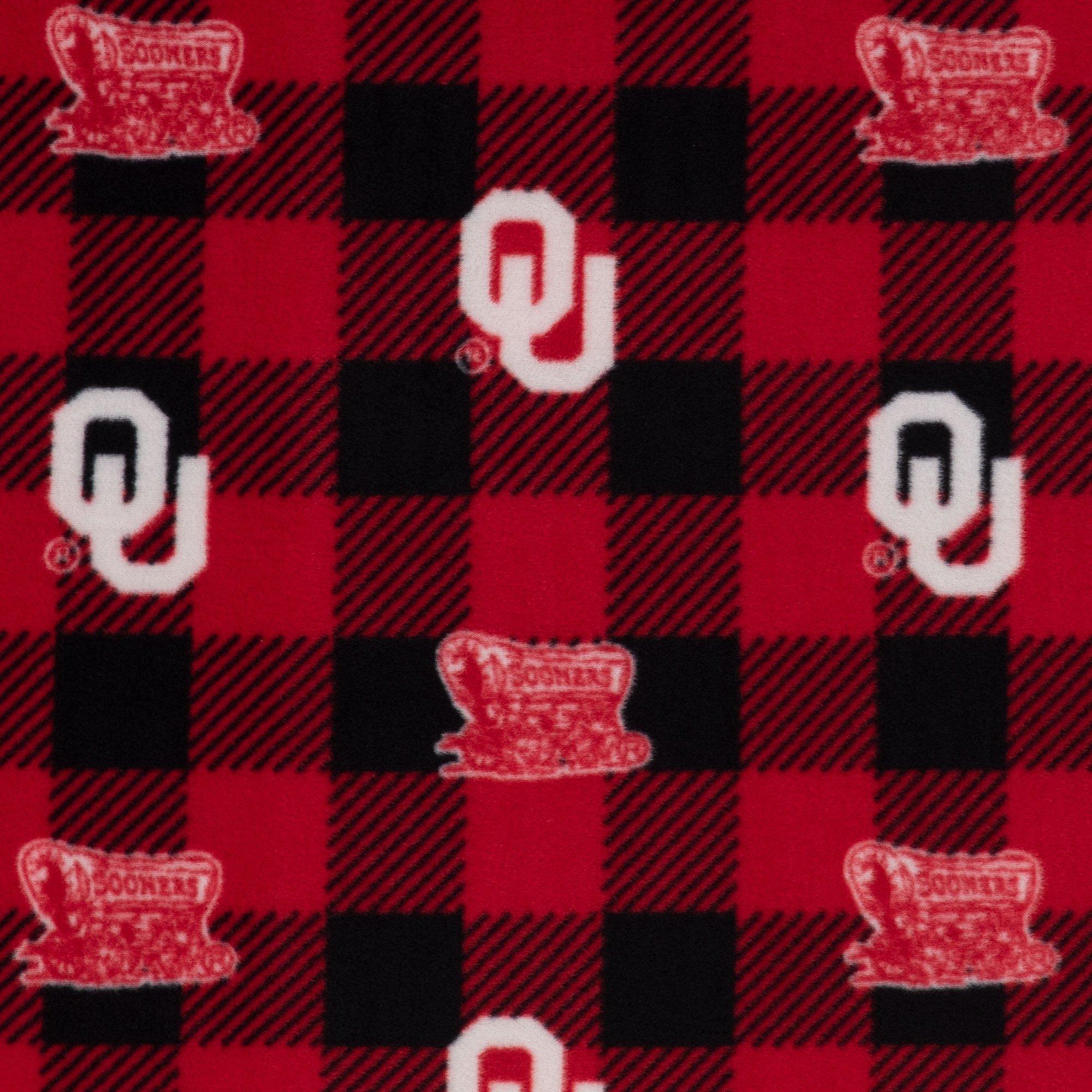 Louisville Buffalo Check Collegiate Fleece Fabric, Hobby Lobby