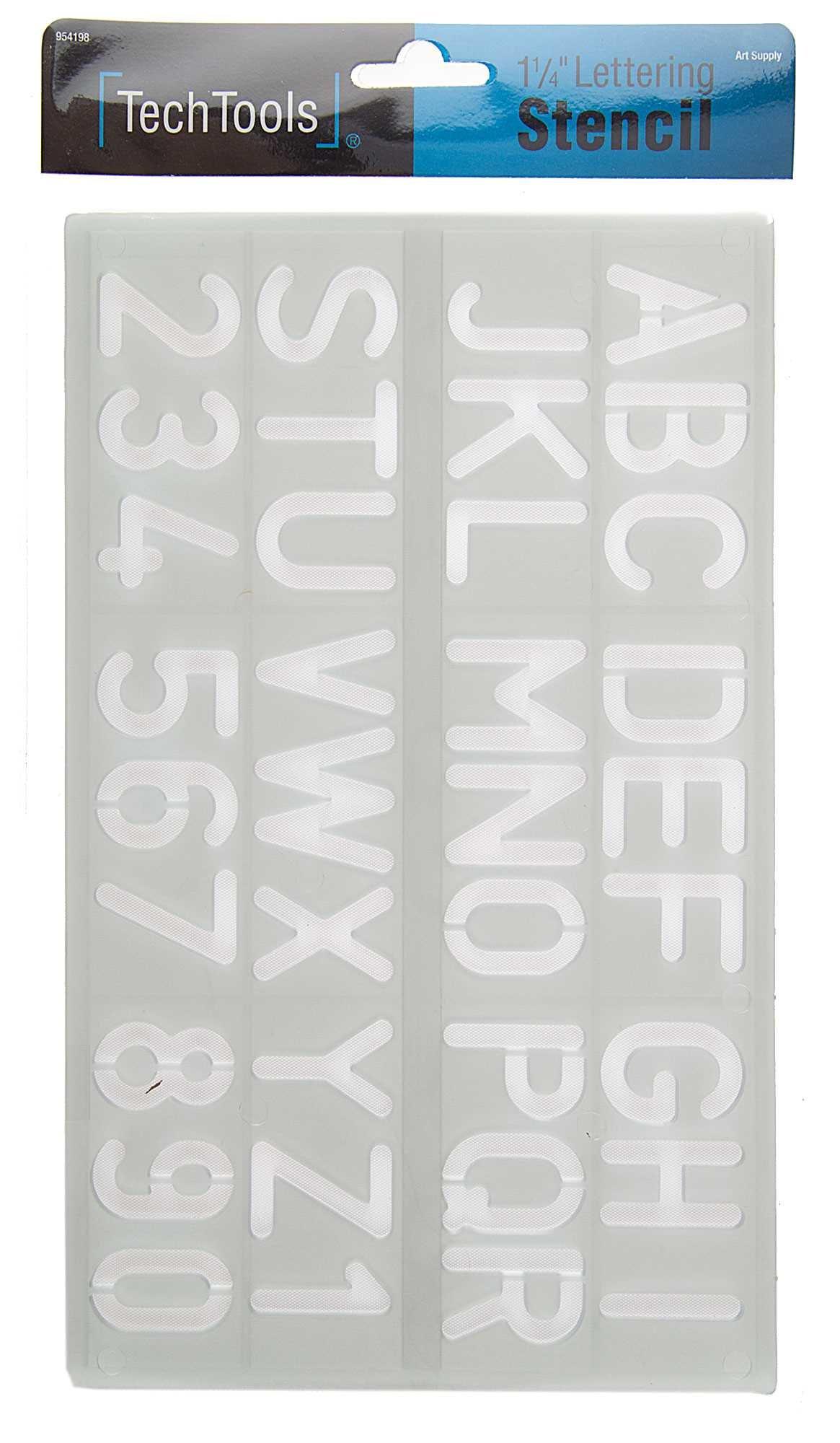 1 Inch Letter Number Stencils Alphabet Templates Set 1.5 Width