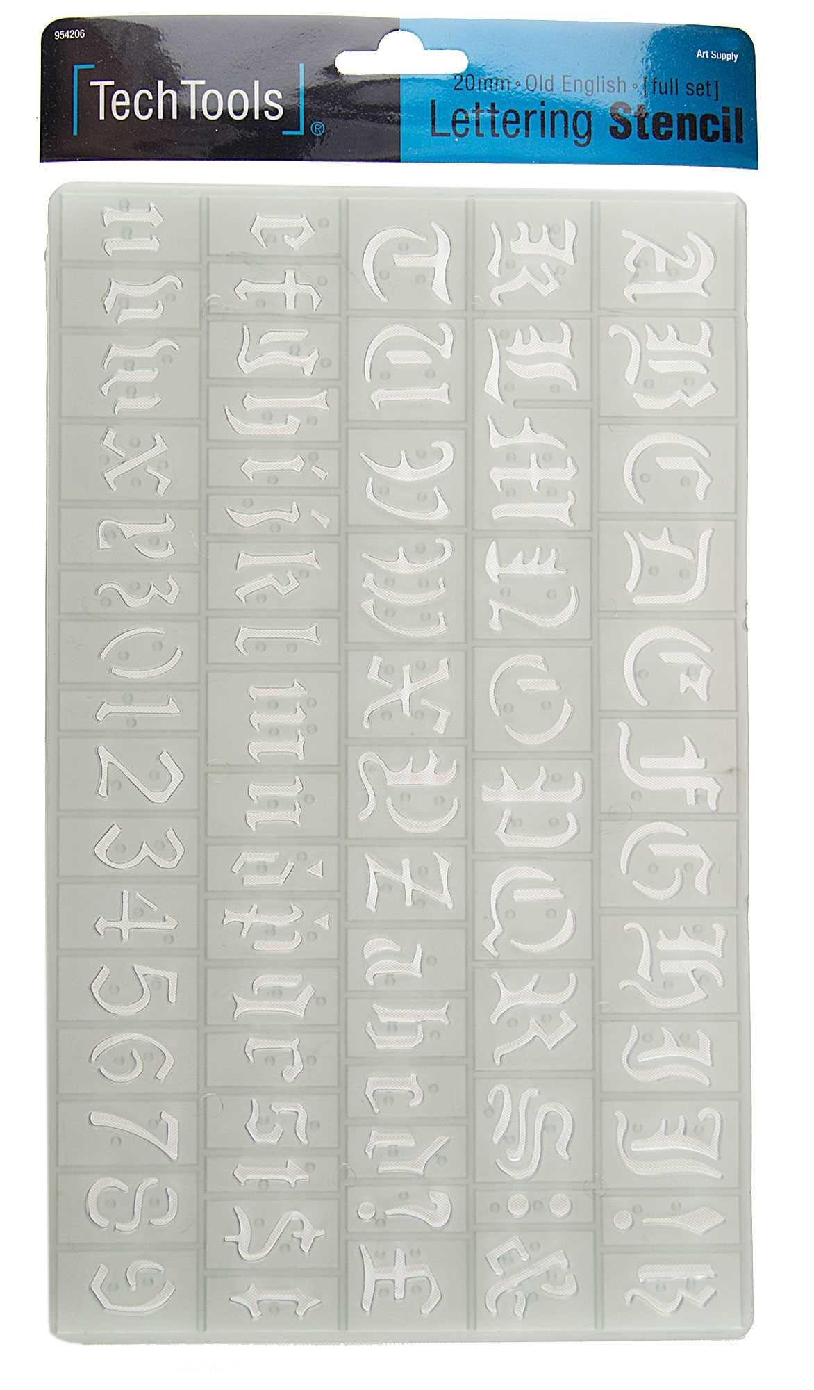 Old English Number Stencil Set | Value Pack