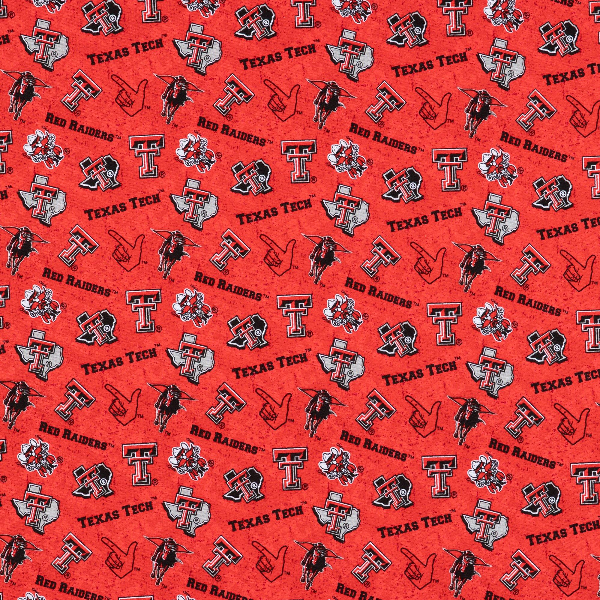 Texas Tech Allover Collegiate Cotton Fabric | Hobby Lobby | 954396