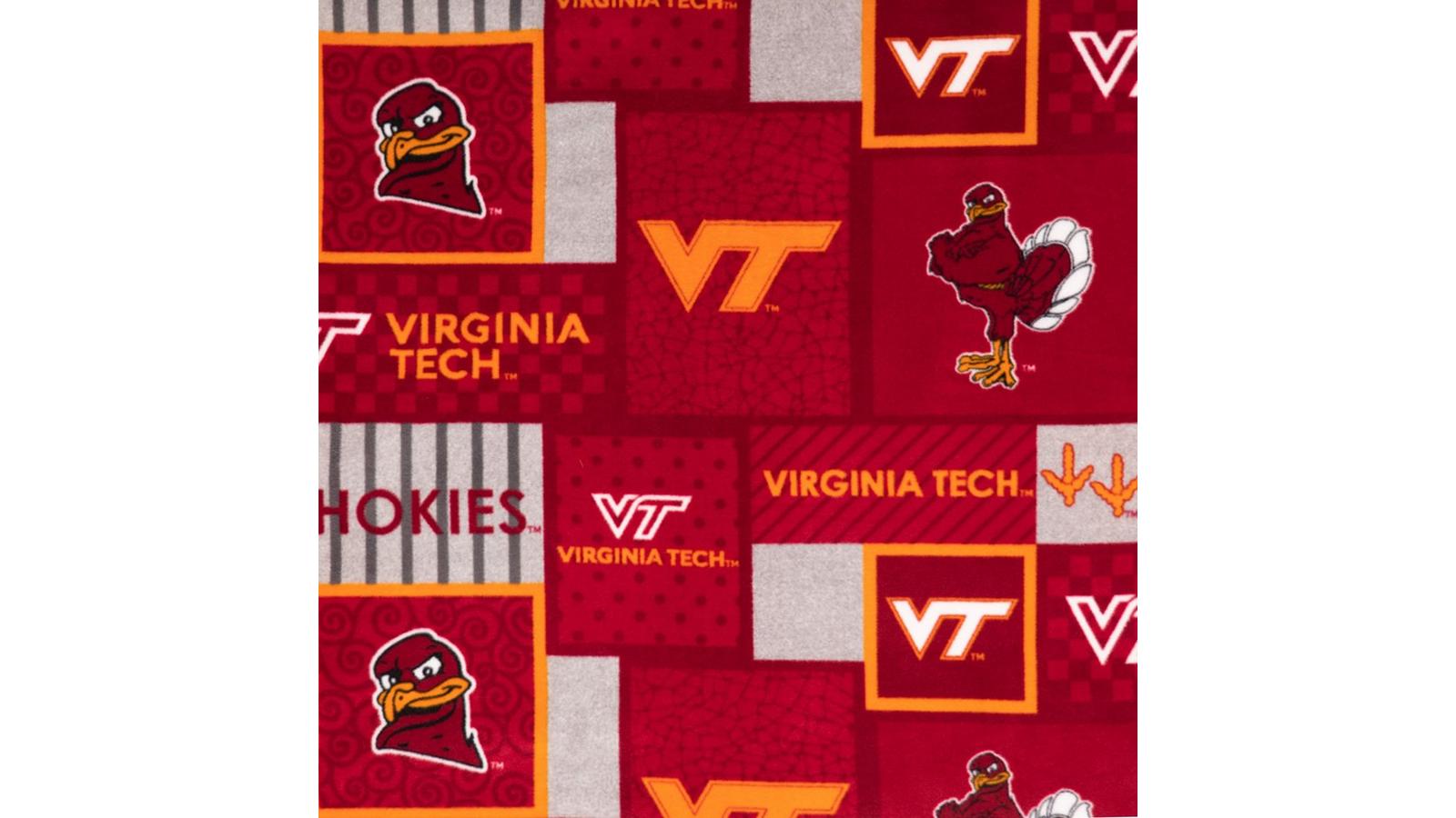 Virginia Tech Block Collegiate Fleece Fabric | Hobby Lobby | 954487