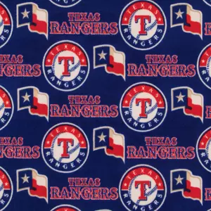 MLB TEXAS RANGERS Stadium Print Baseball 100% Cotton Fabric 