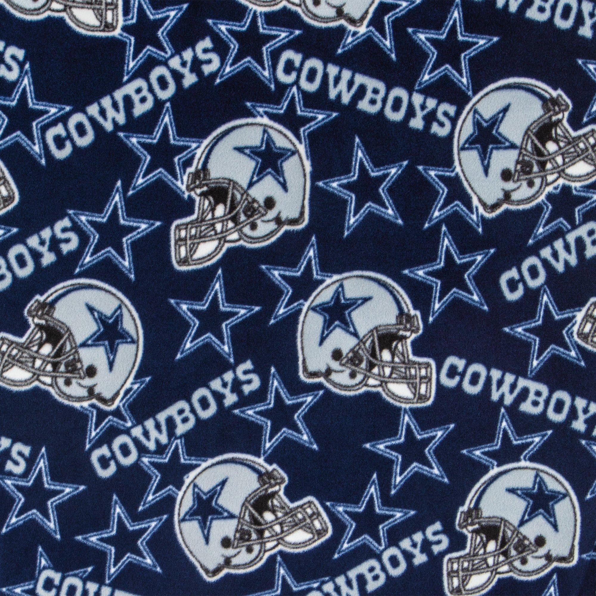 Fabric Traditions Dallas Cowboys Fleece Fabric Tossed