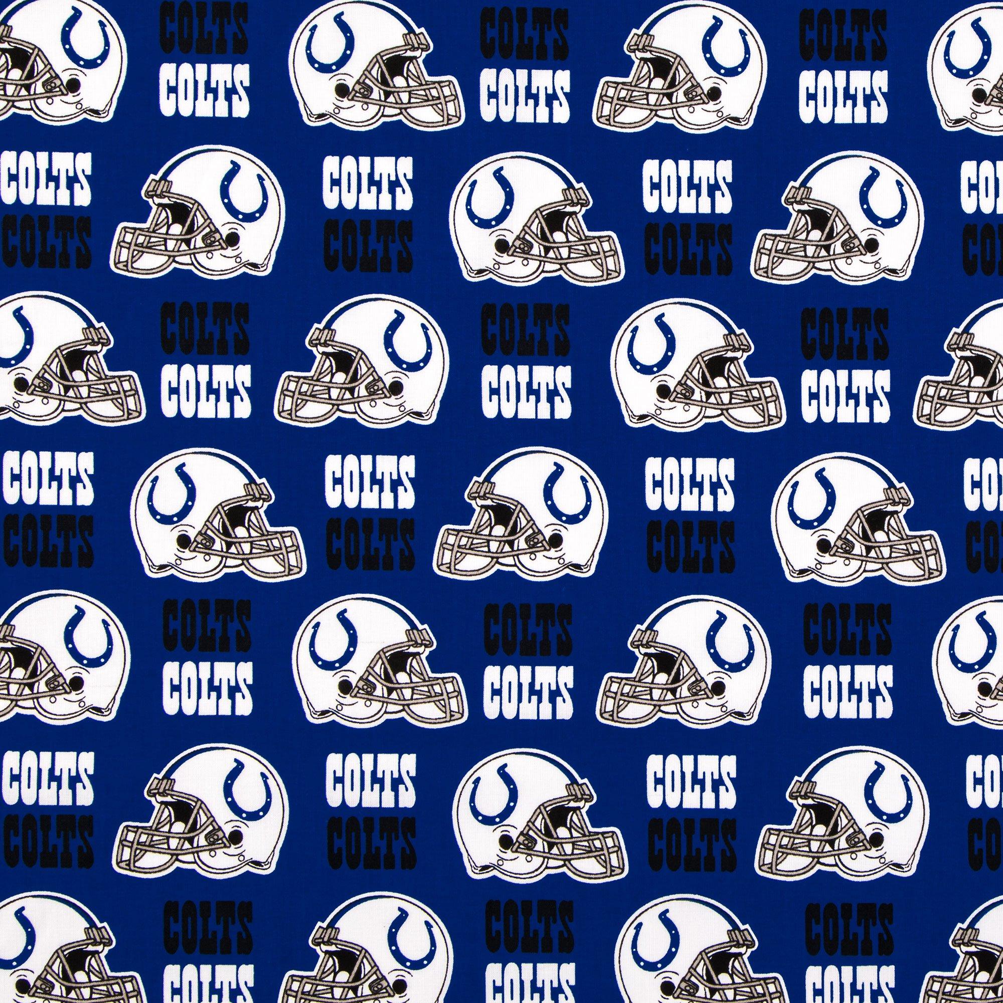 Cotton Indianapolis Colts NFL Pro Football Cotton Fabric Print #s6006df