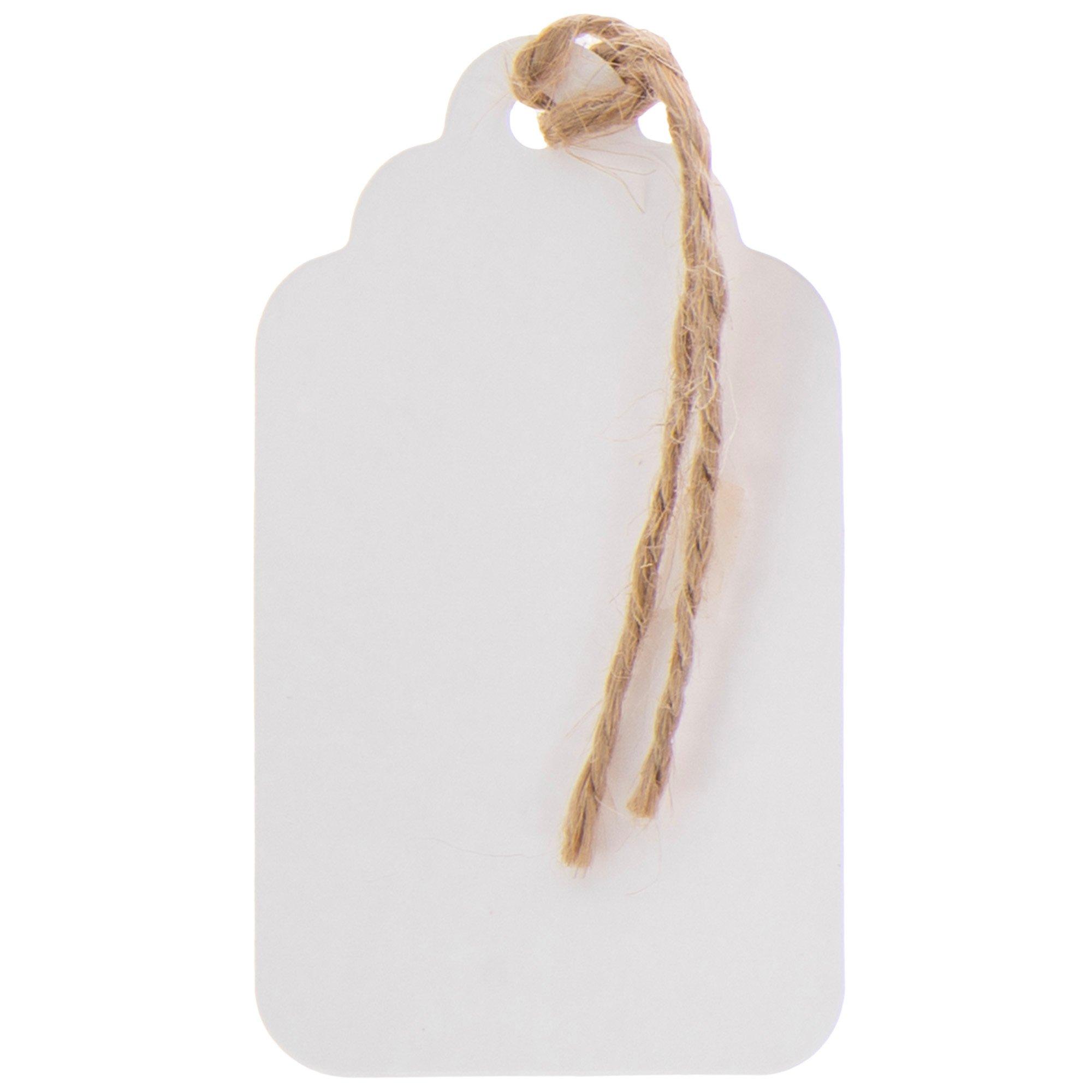 Blank Scalloped Tags With Twine | Hobby Lobby | 956417