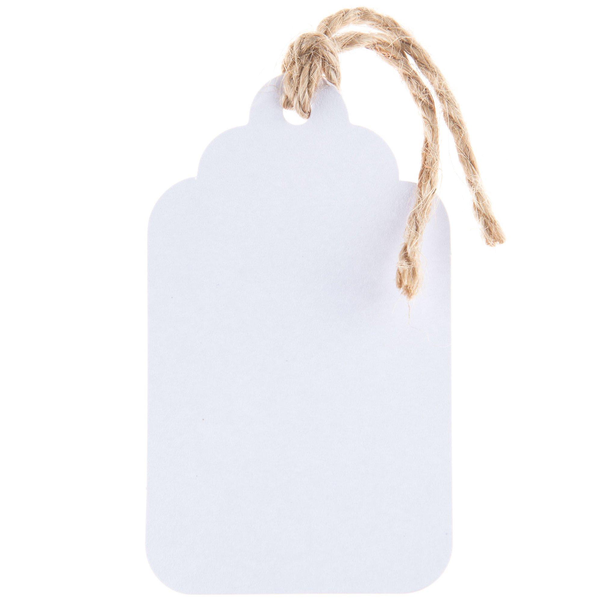 Park Lane Tags with String - Cartouche White - Stickers & Embellishments - Paper Crafts & Scrapbooking
