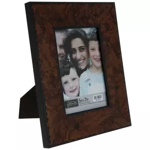 Rustic Checked Wood Frame - 5" x 7"