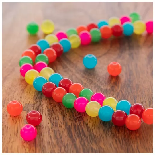 Rainbow Tube Beads, Hobby Lobby
