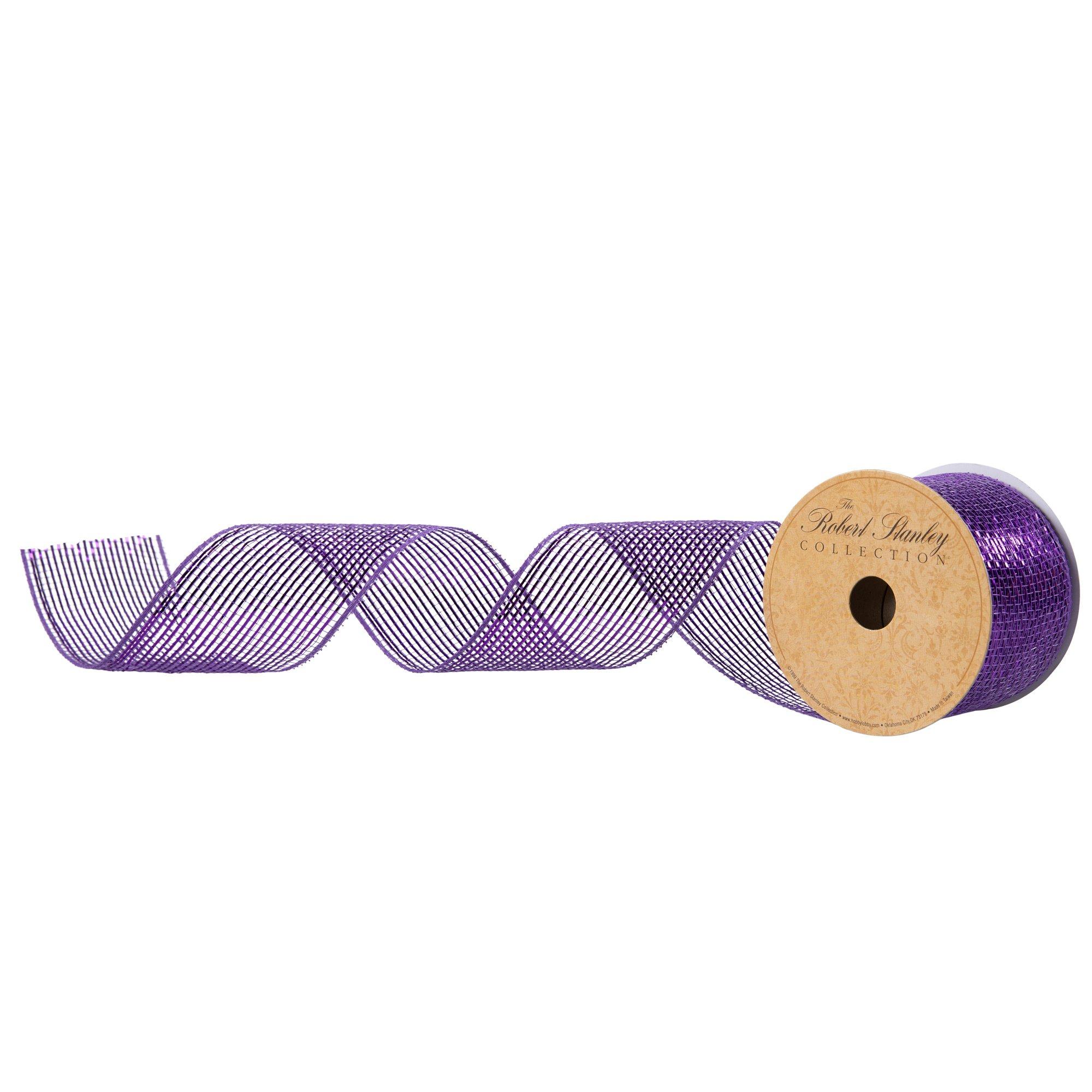 Metallic Deco Mesh Ribbon 2 1/2" Hobby Lobby 971390