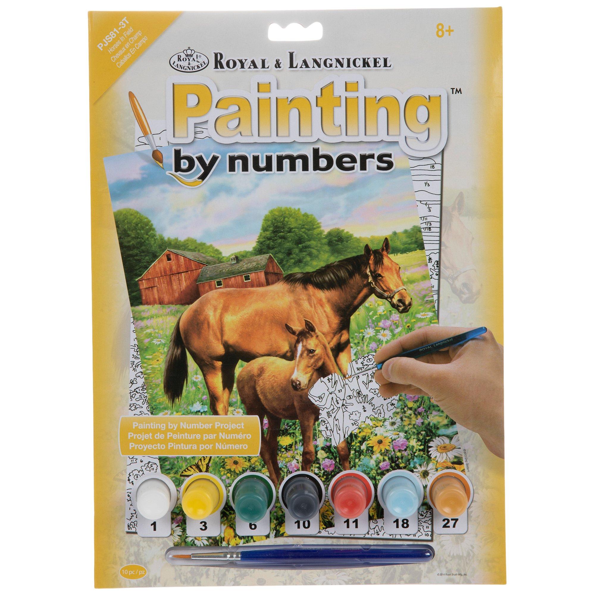 Horses In Field Paint By Number Kit Hobby Lobby 973537
