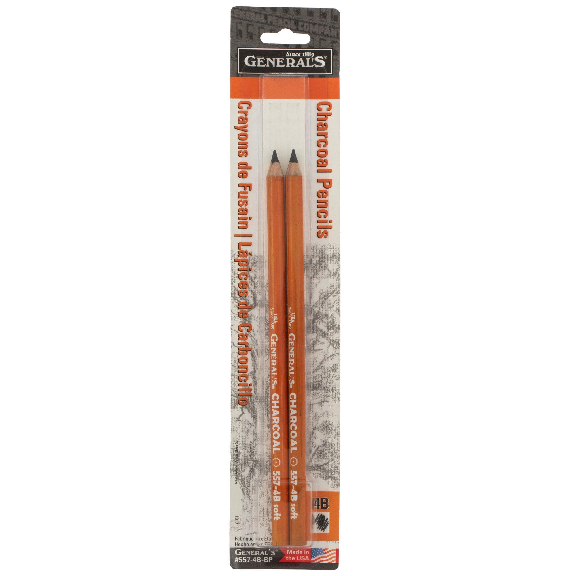 4B General's Charcoal Pencils 2 Piece Set Hobby Lobby 989442