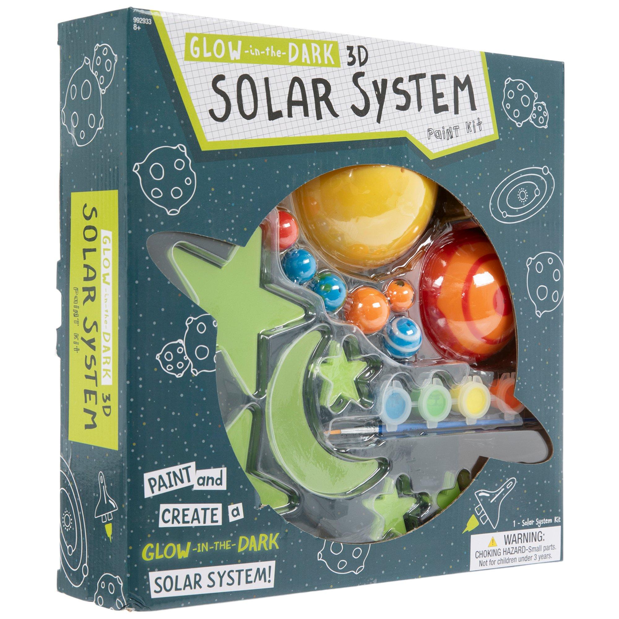 3D Glow-In-The-Dark Solar System Paint Set | Hobby Lobby | 992933