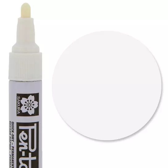 HUBERT® White Fine Point Chalk-like Markers Set of 2