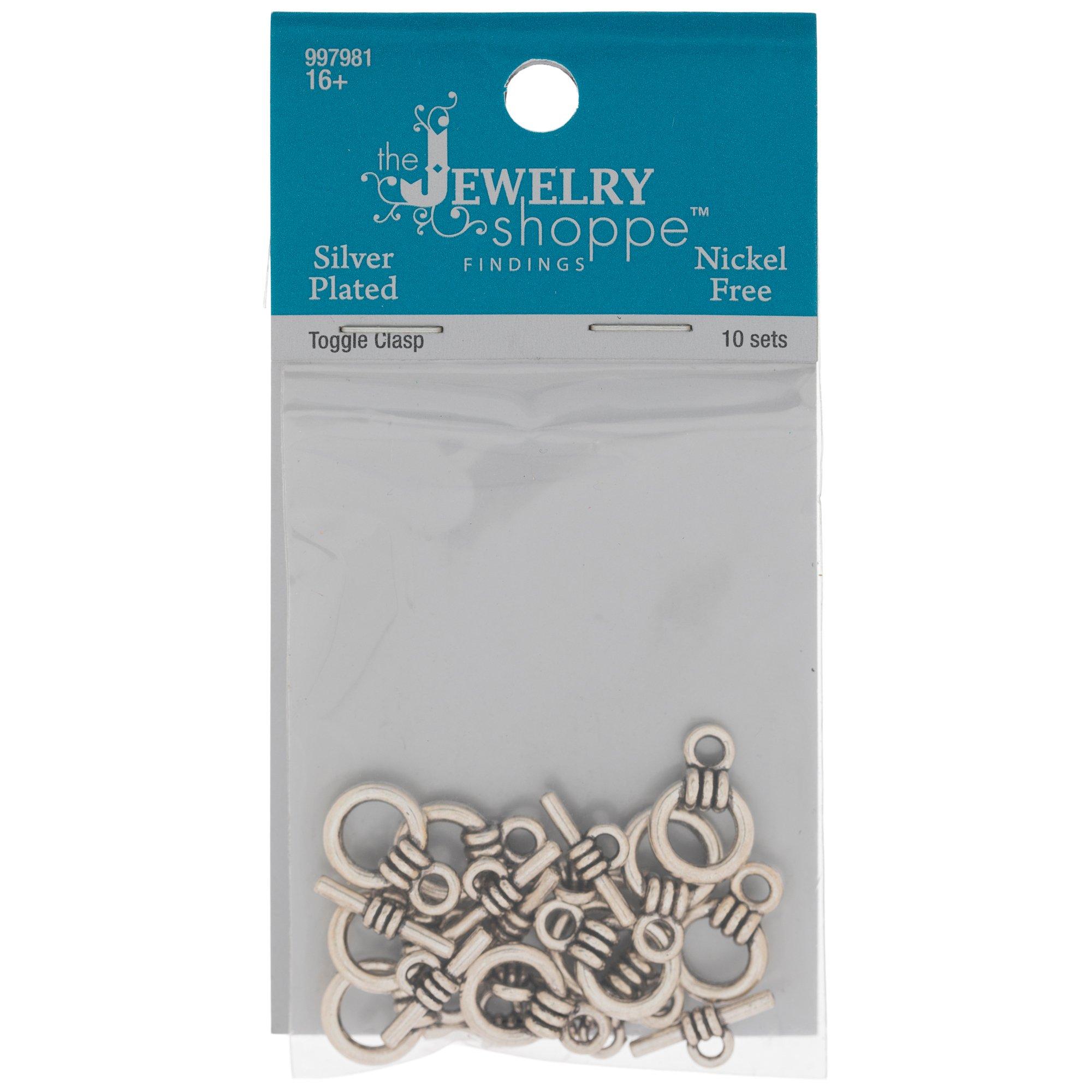 10 Pairs of Very Small Simple Style Silver Toggle Clasps,toggle Clasps for  Bracelets, Toggle Clasps for Necklaces 