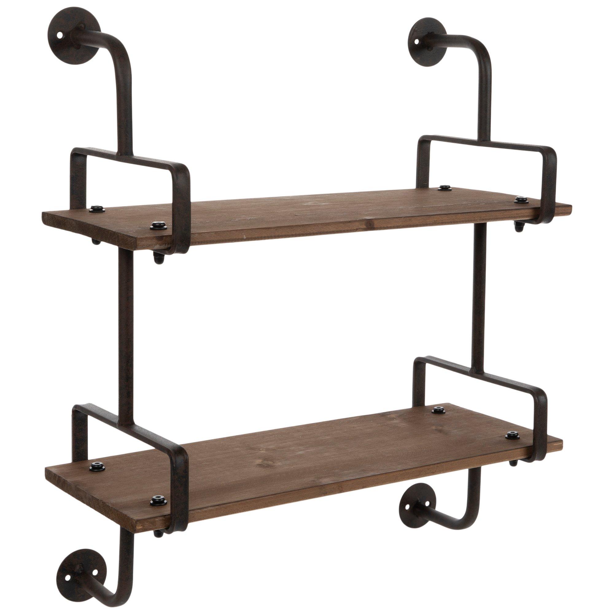 Slim Wood Wall Shelf With Hooks, Hobby Lobby