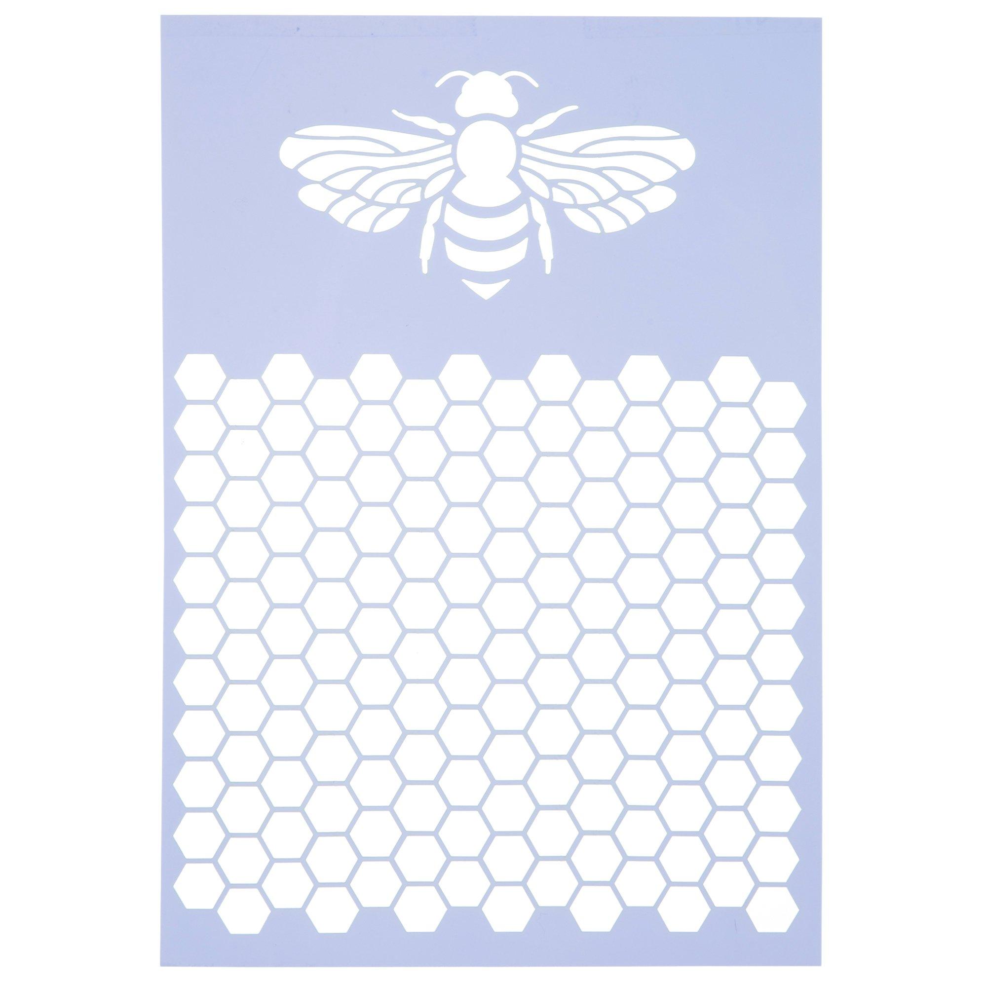 Bumblebee & Honeycomb Stencil, Hobby Lobby