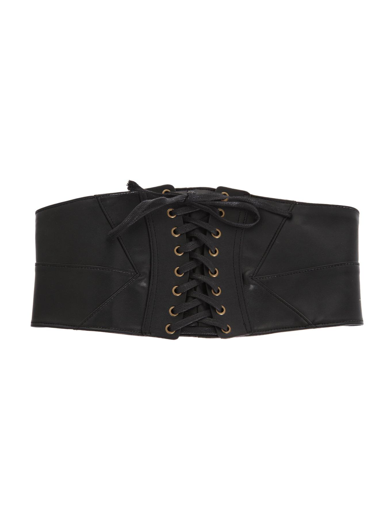 Lace-Up Stretch Corset Belt