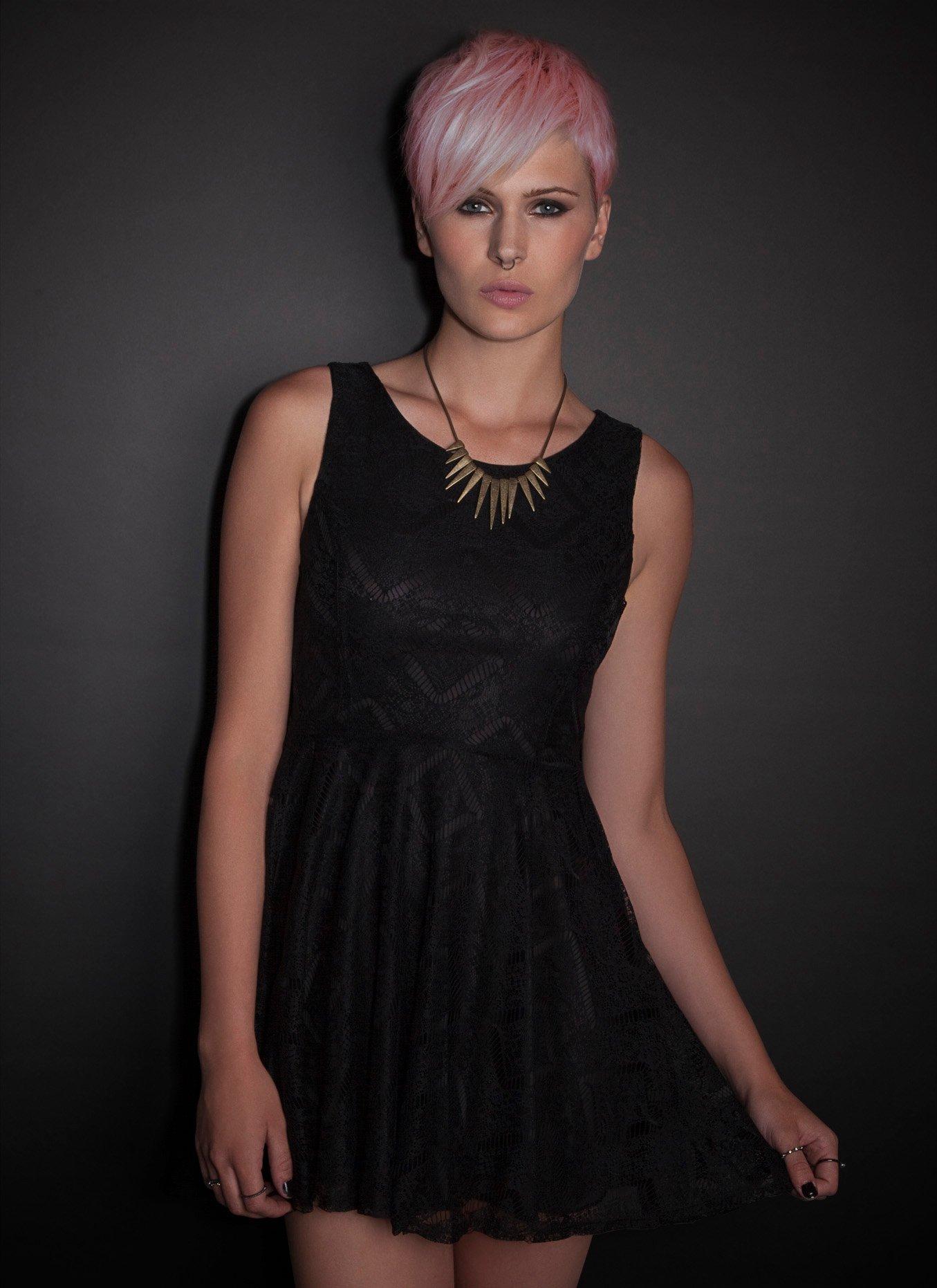 see you monday black dress Elegant Black Evening Dress main image 1