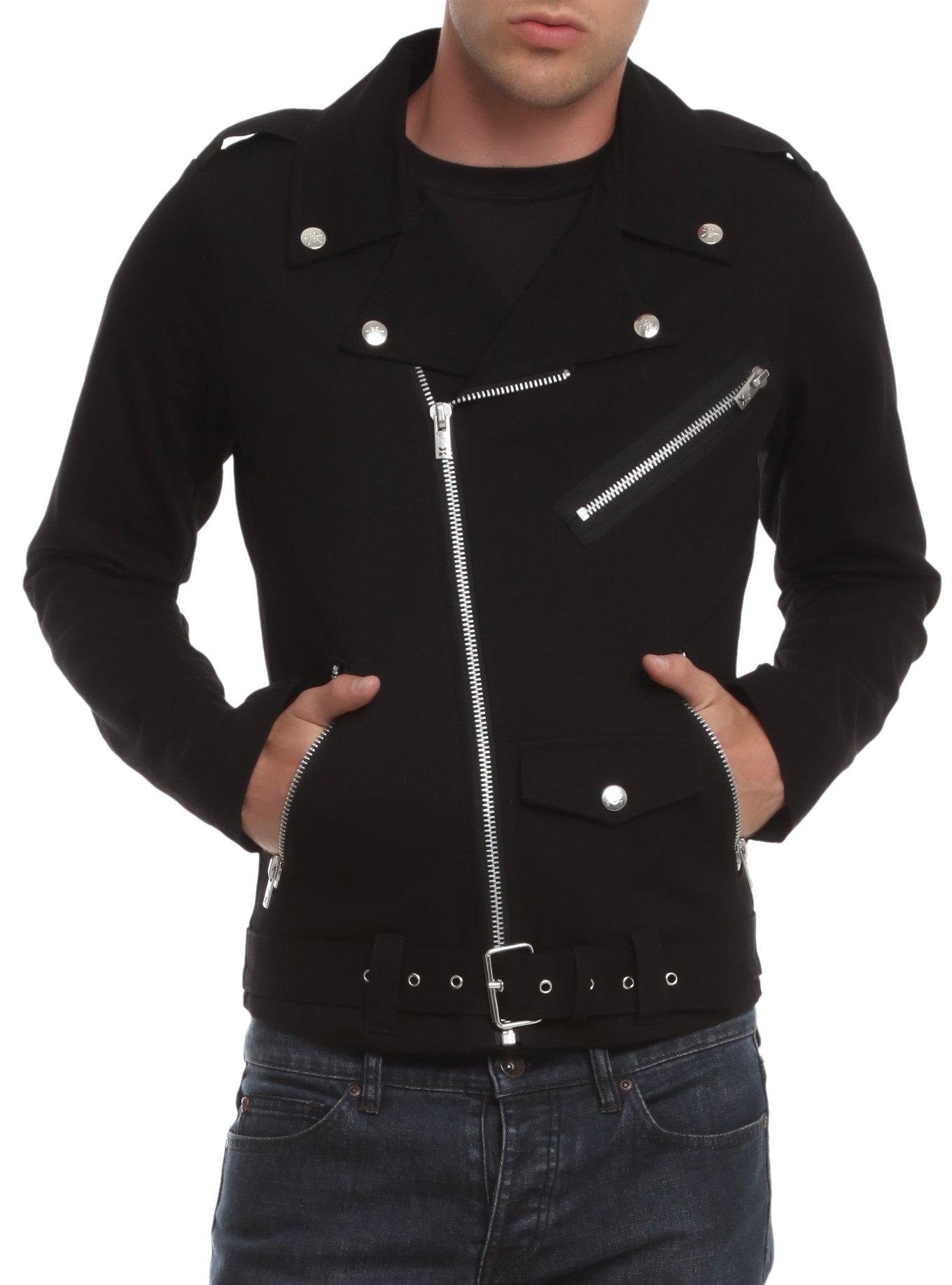 Tripp Black Denim Moto Jacket | Hot Topic