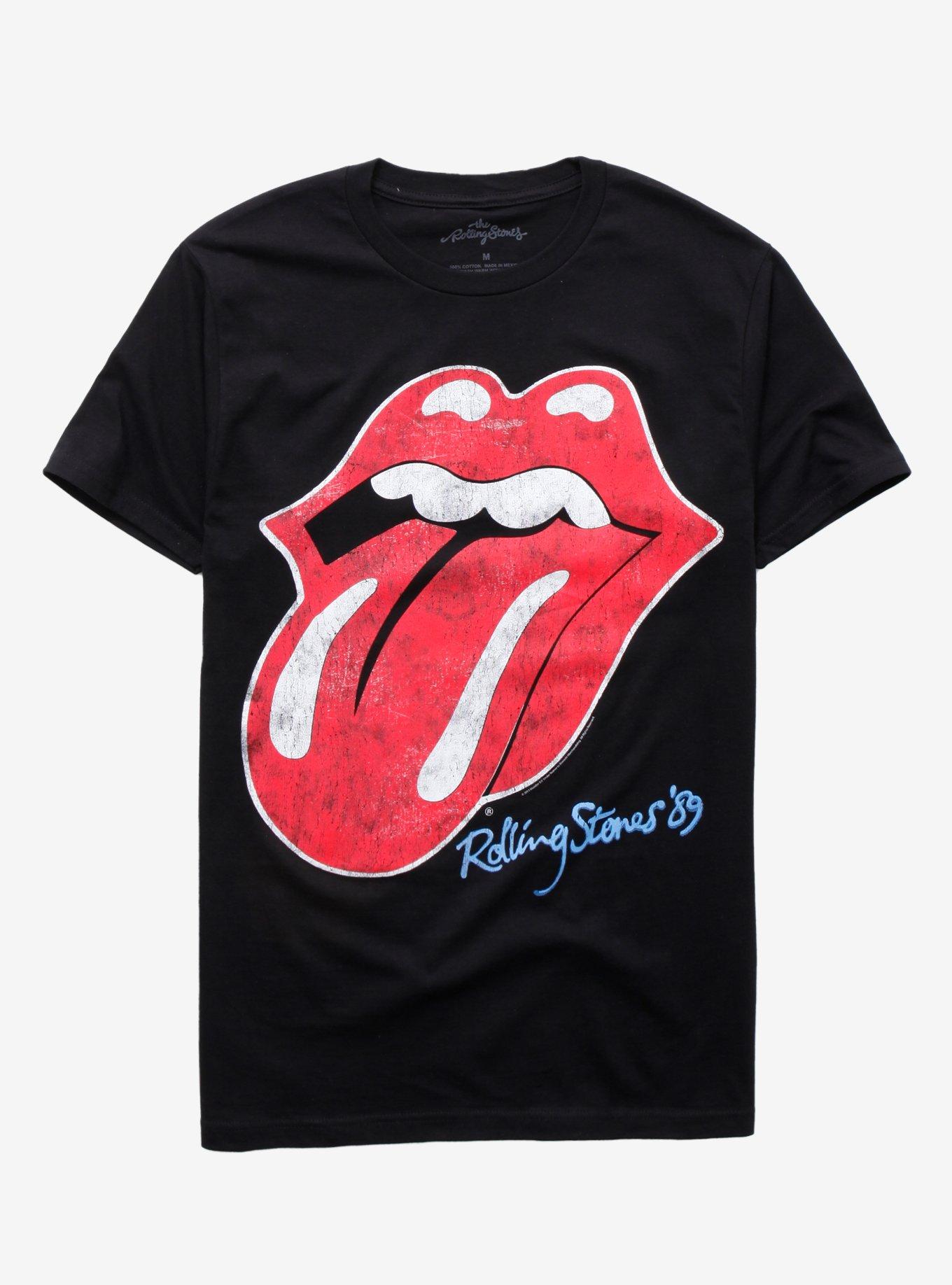 The Rolling Stones '89 Tongue T-Shirt, BLACK, hi-res