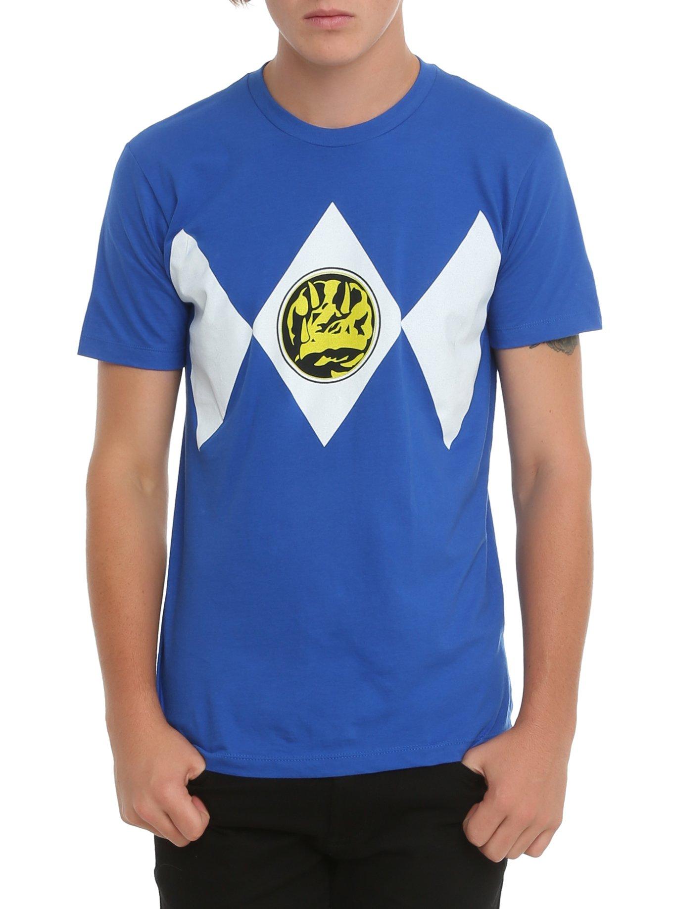 Mighty Morphin Power Rangers Blue Ranger Cosplay T-Shirt