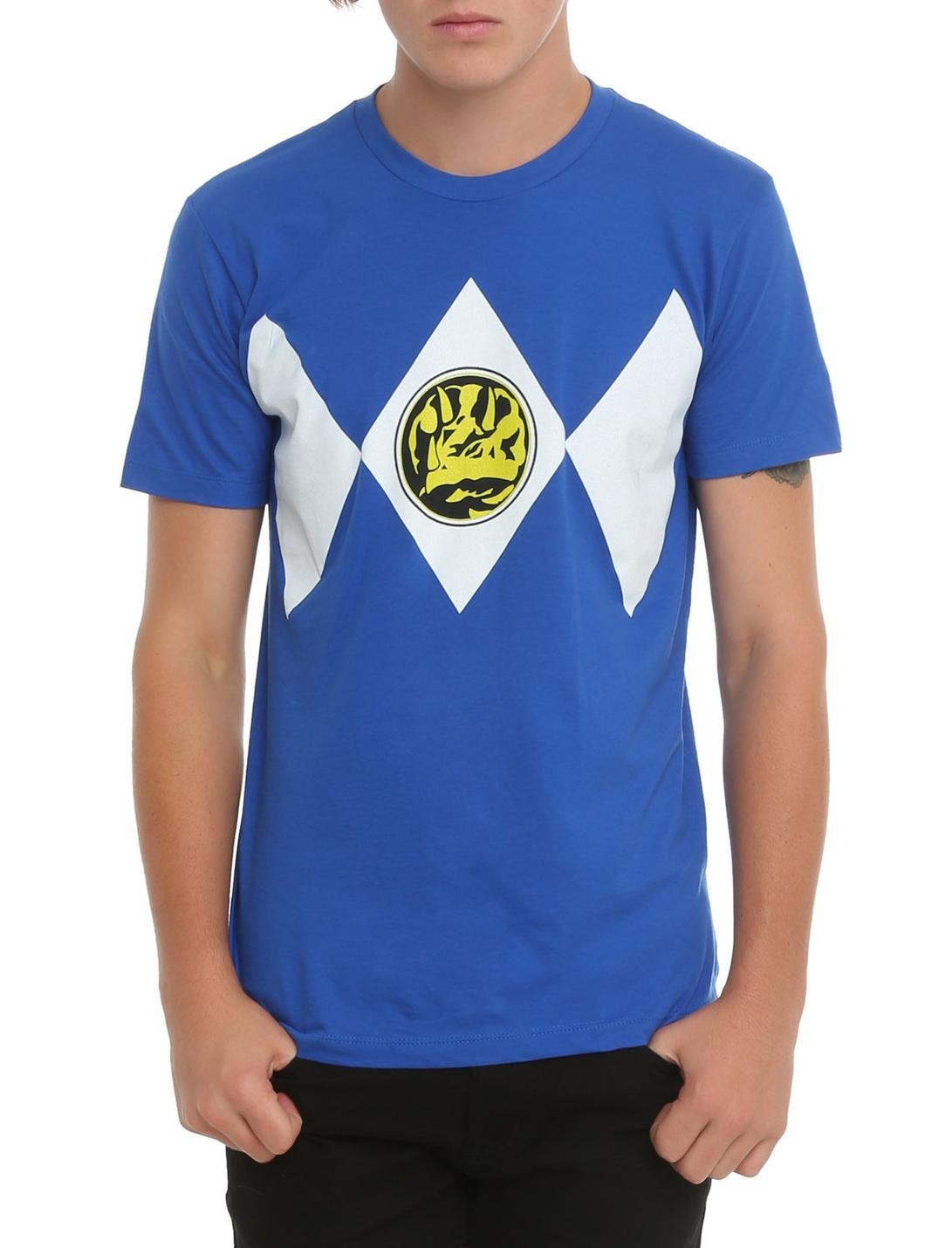 Mighty Morphin Power Rangers Blue Ranger Cosplay T-Shirt, ROYAL BLUE, hi-res