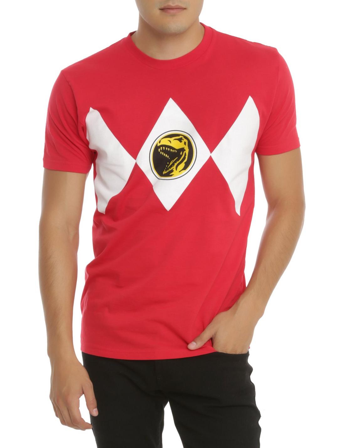 Mighty Morphin Power Rangers Red Ranger Costume T-Shirt, RED, hi-res