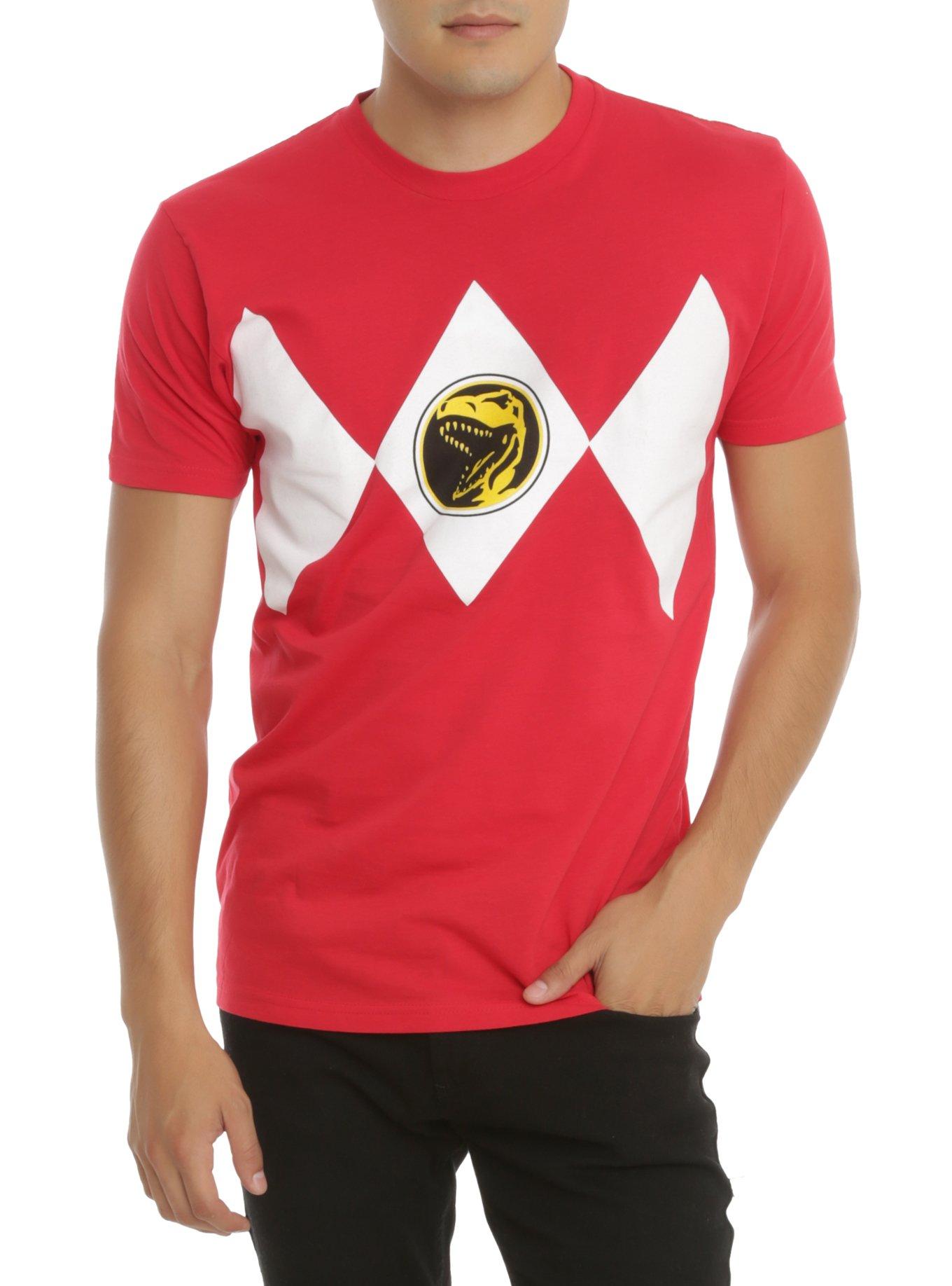Mighty Morphin Power Rangers Red Ranger Costume T-Shirt, RED, hi-res