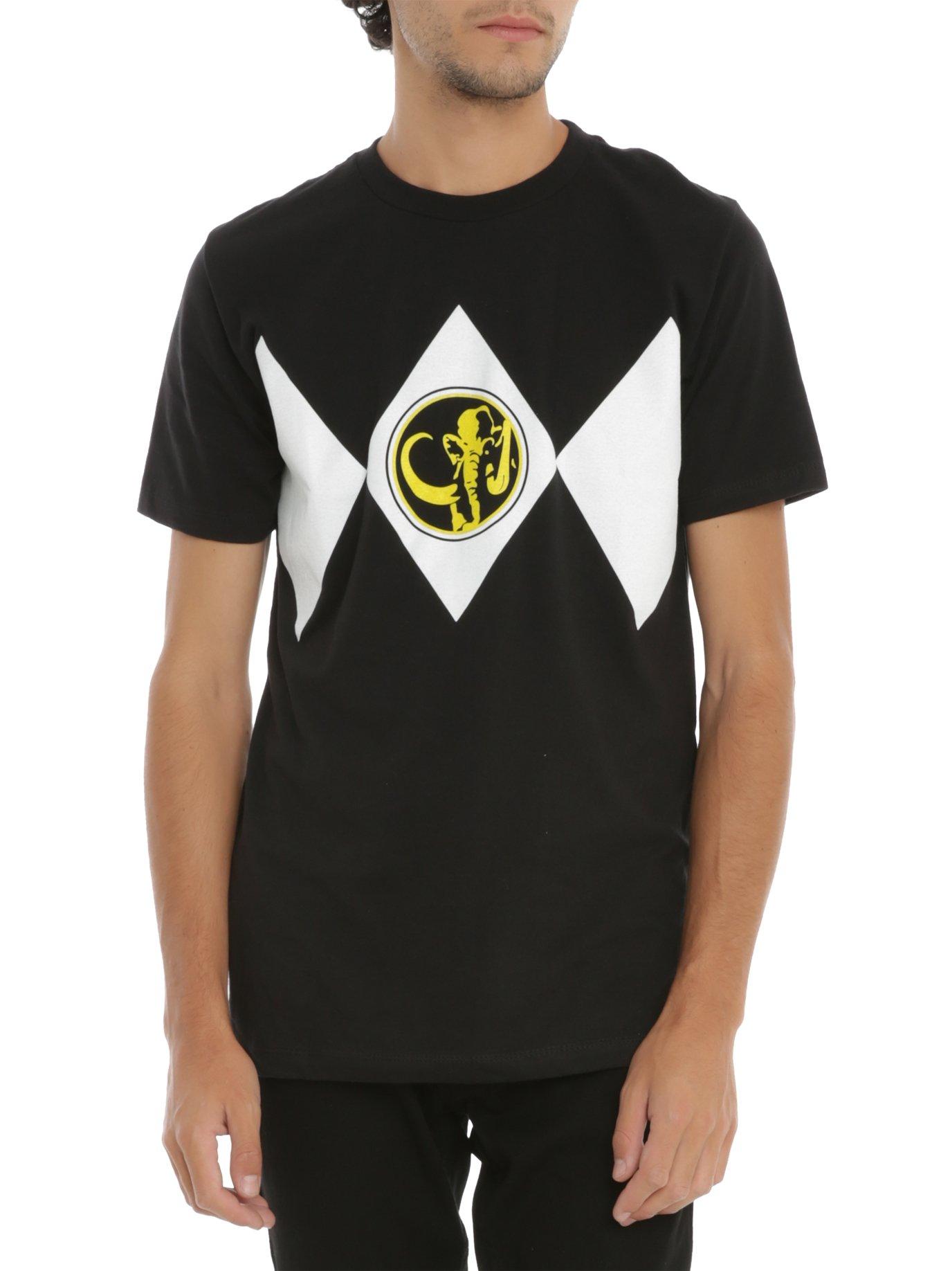 Mighty Morphin Power Rangers Black Ranger Cosplay T-Shirt, BLACK, hi-res