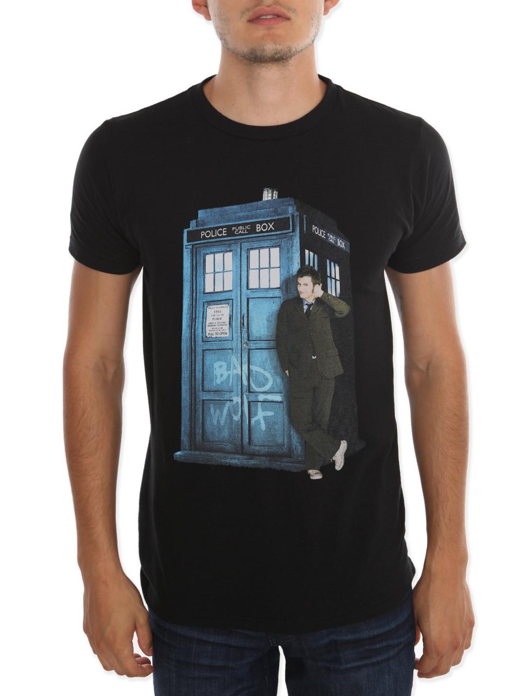 Doctor Who Bad Wolf 10th Doctor T-Shirt, BLACK, hi-res