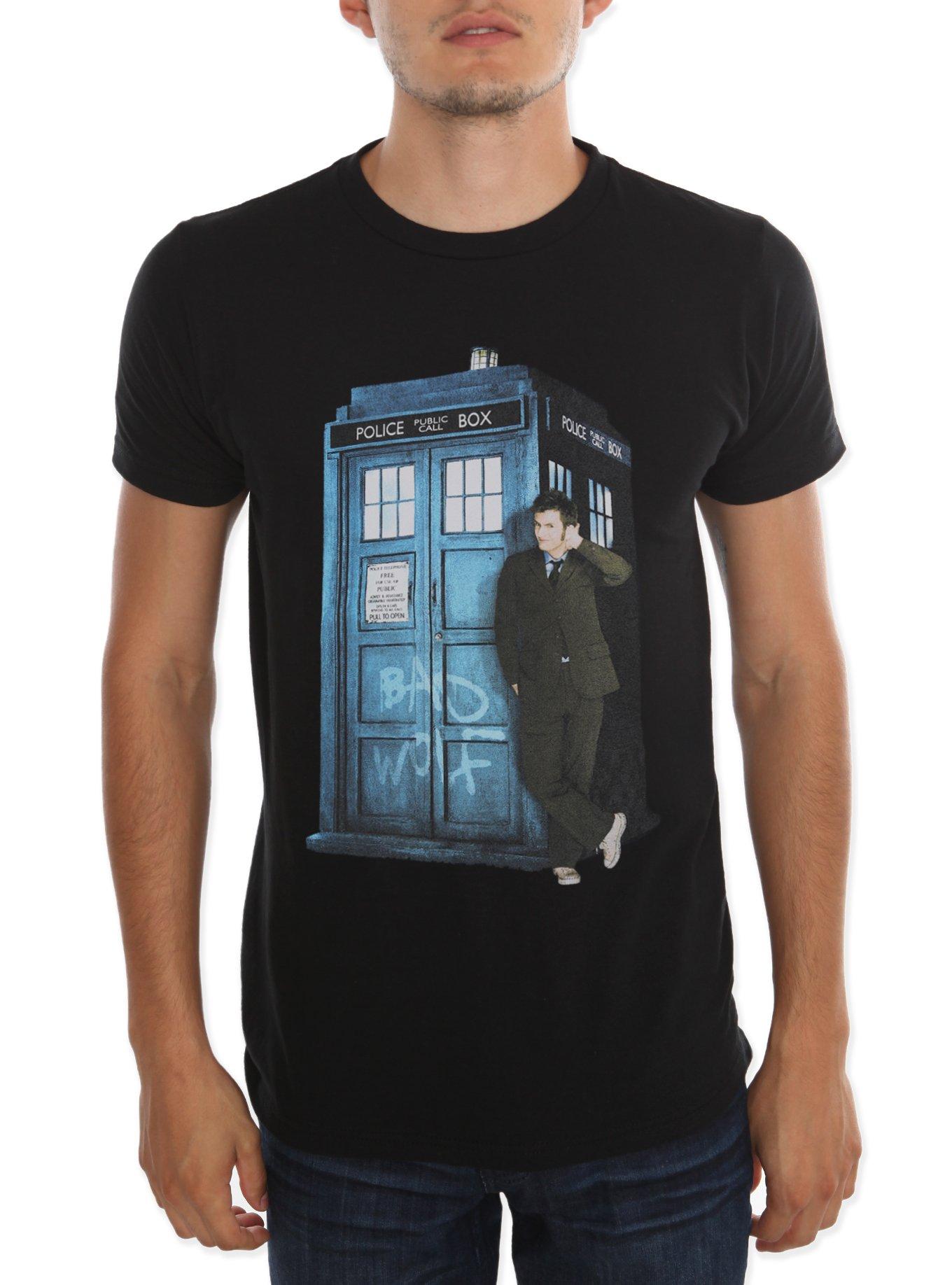 Doctor Who Bad Wolf 10th Doctor T-Shirt, BLACK, hi-res