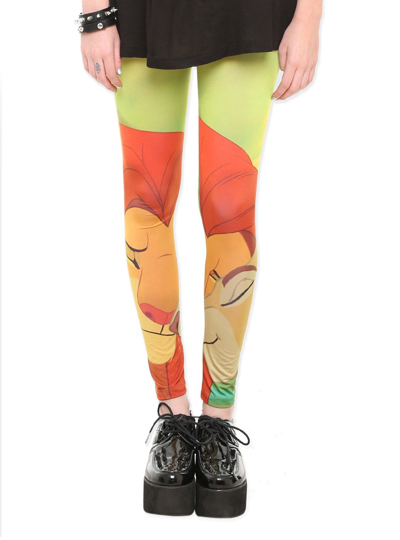 Disney The Lion King Simba And Nala Leggings, BLACK, hi-res