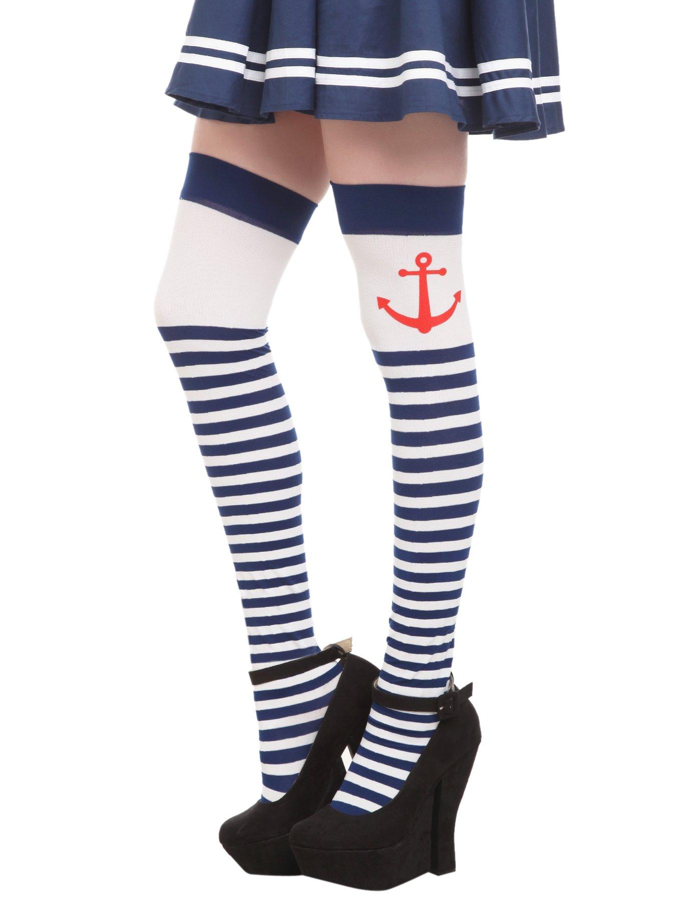 Sailor Thigh Highs, , hi-res