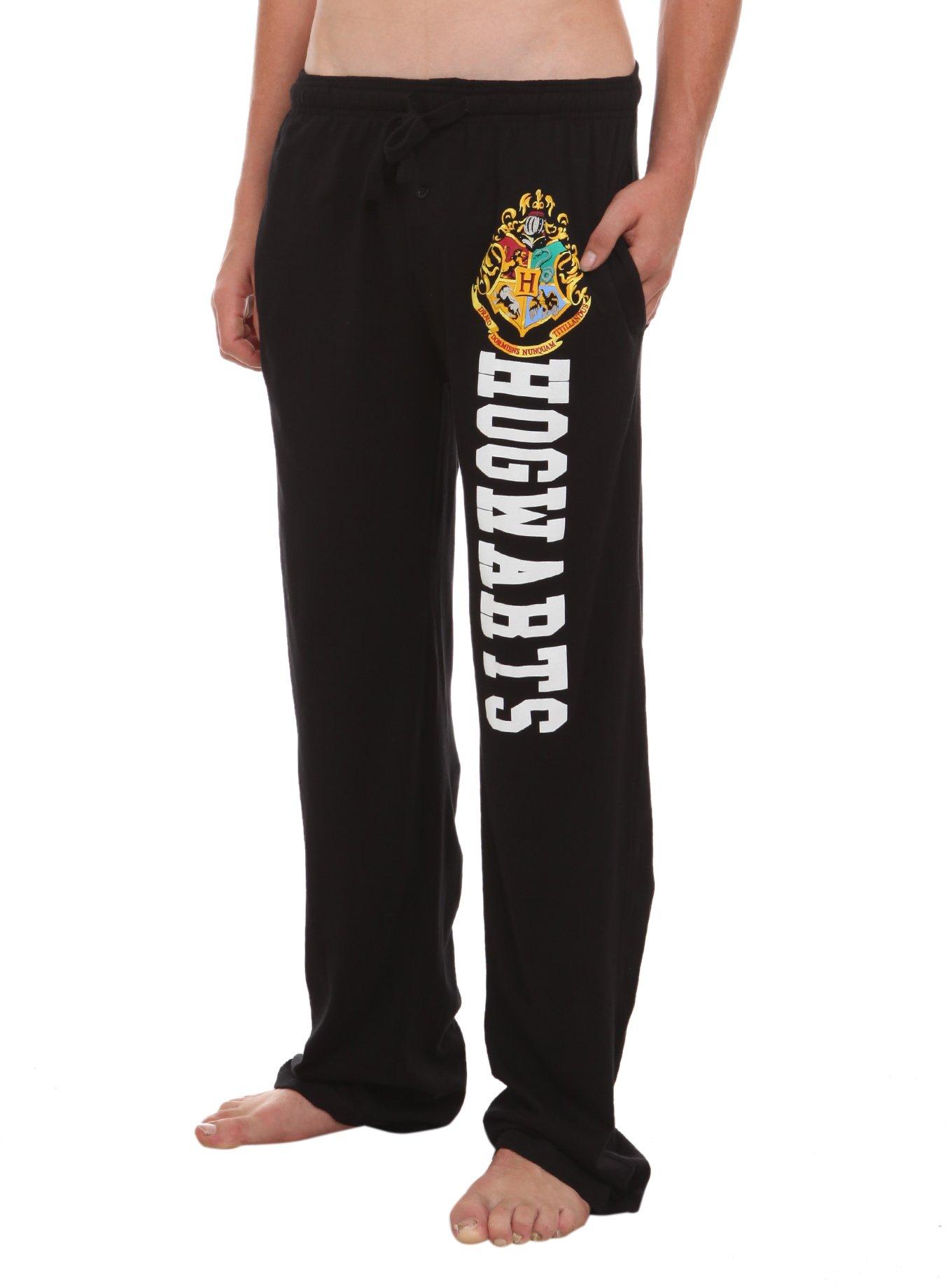 Harry Potter Hogwarts Guys Pajama Pants, BLACK, hi-res