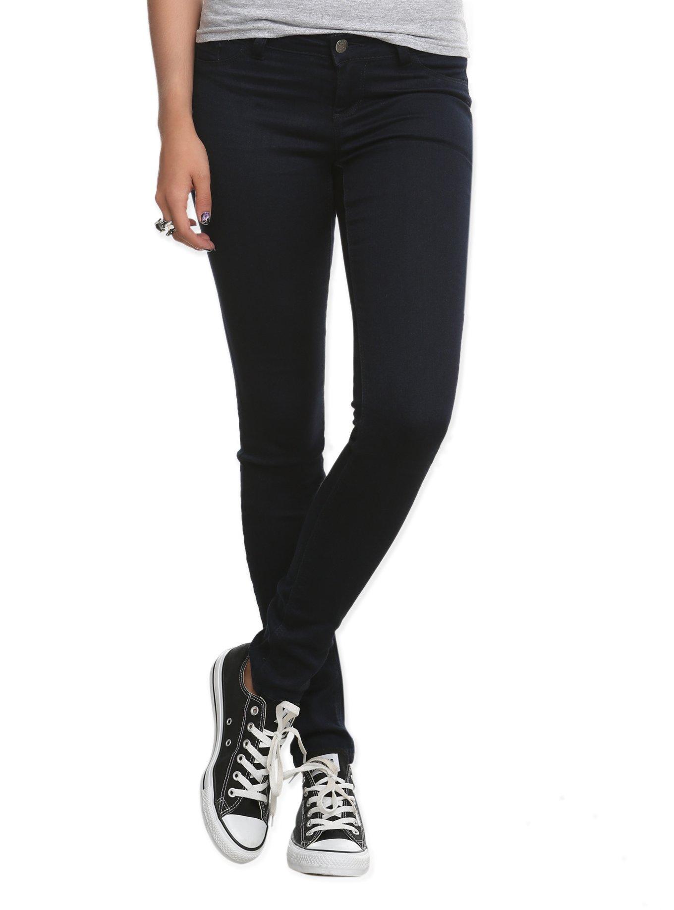 Cello Dark Indigo Super Skinny Jeans, BLACK, hi-res