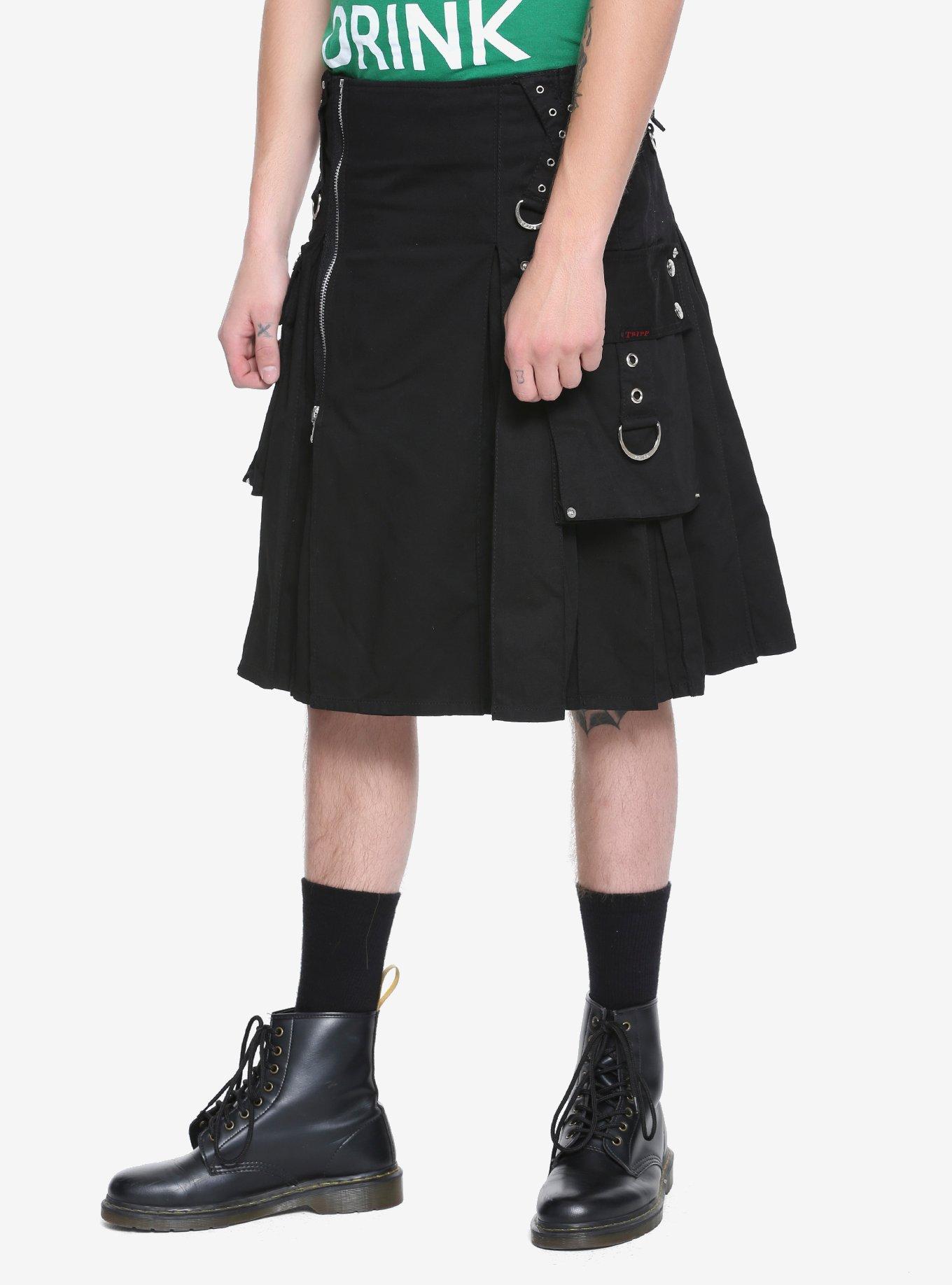 Tripp Black Kilt, BLACK, hi-res